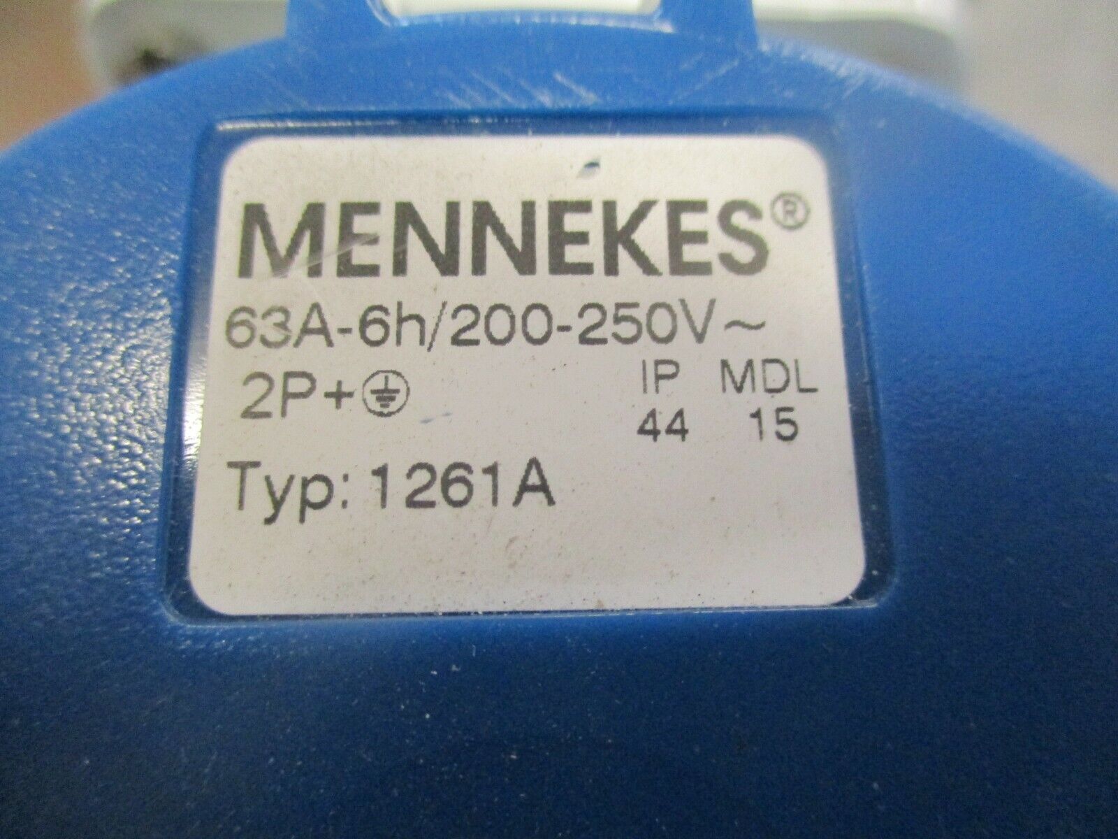 Mennekes Plug & Receptacle Set ME360P6-1227/1261A 63A 250V 3W 2P Used