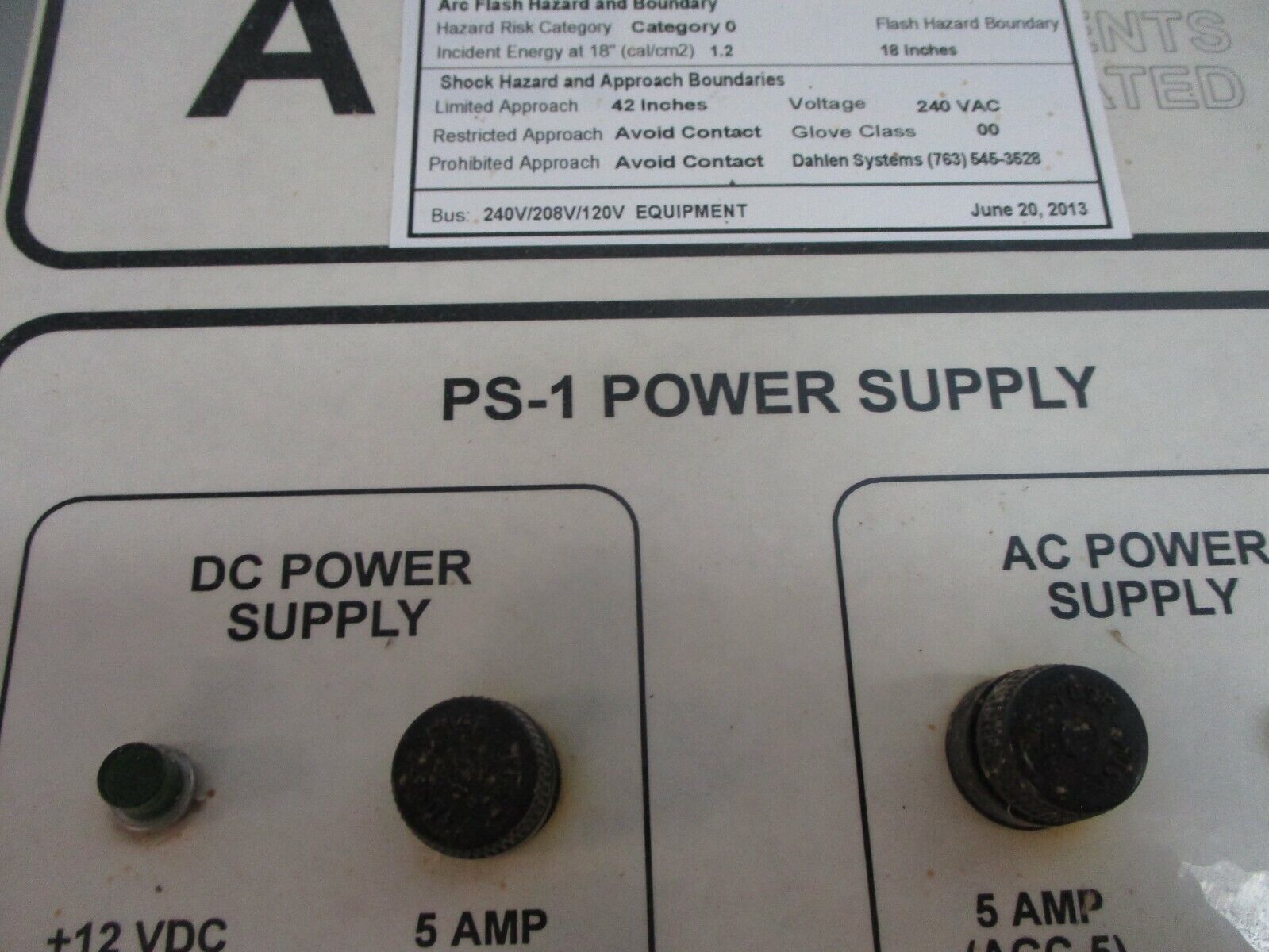 Automated Environments, Inc. Power Supply PS-1 Type 12 Enclosure Used