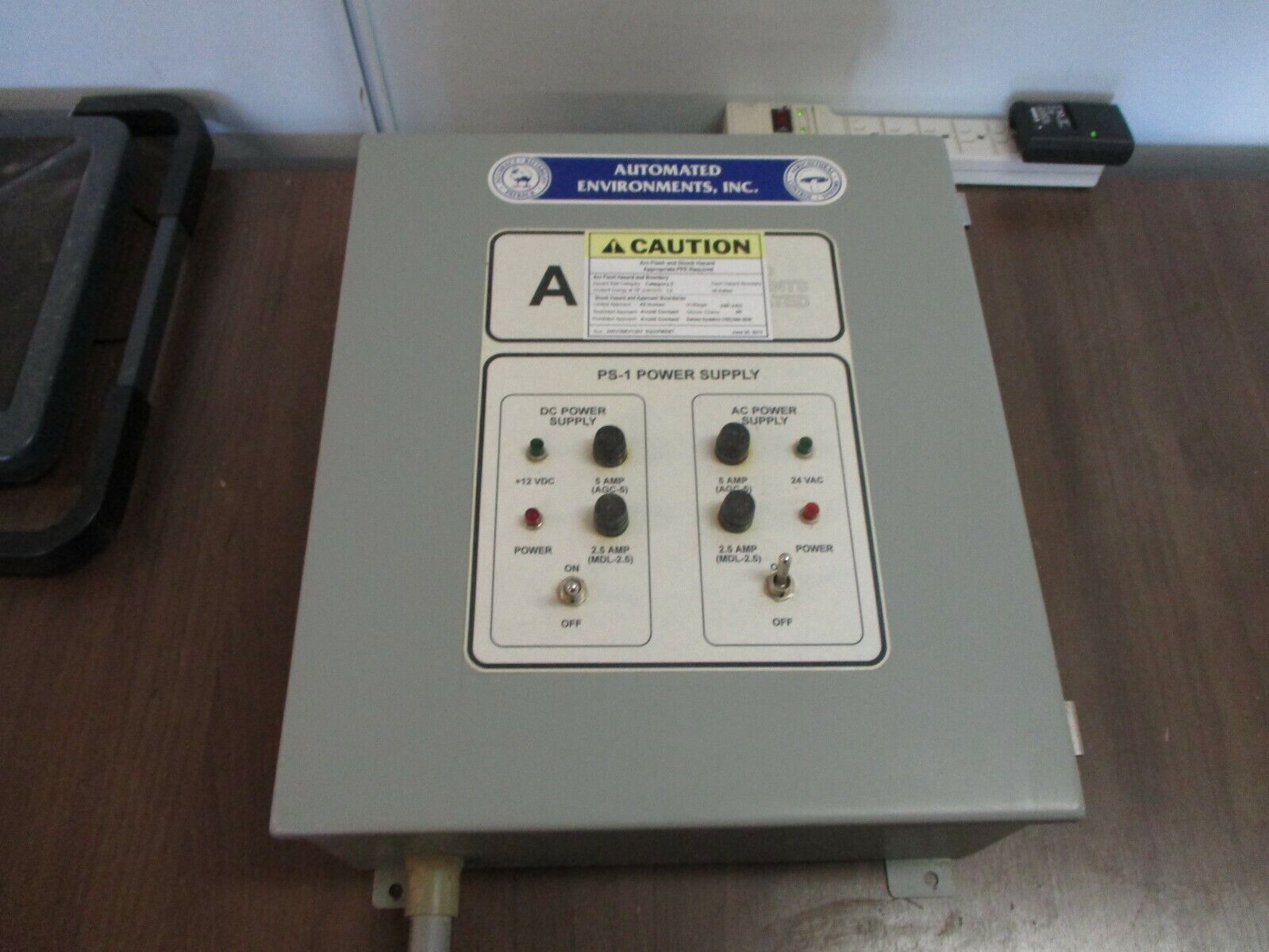 Automated Environments, Inc. Power Supply PS-1 Type 12 Enclosure Used