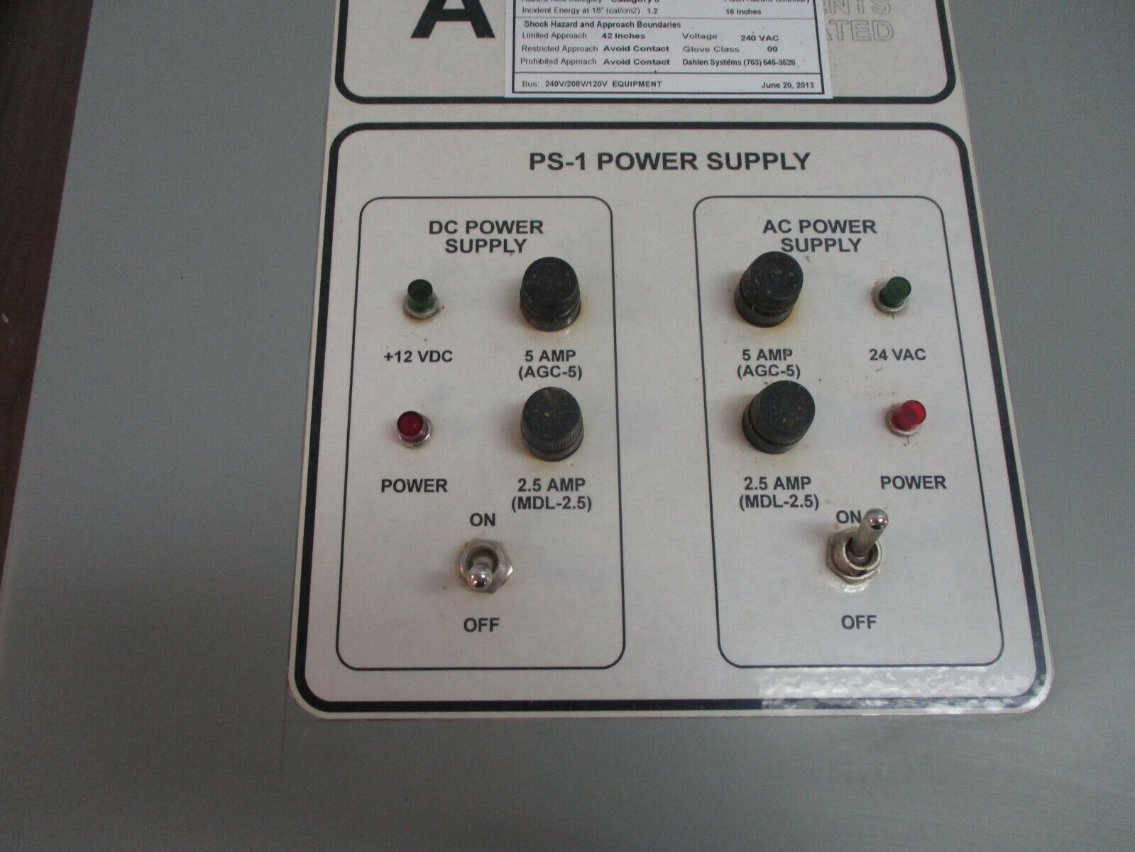 Automated Environments, Inc. Power Supply PS-1 Type 12 Enclosure Used