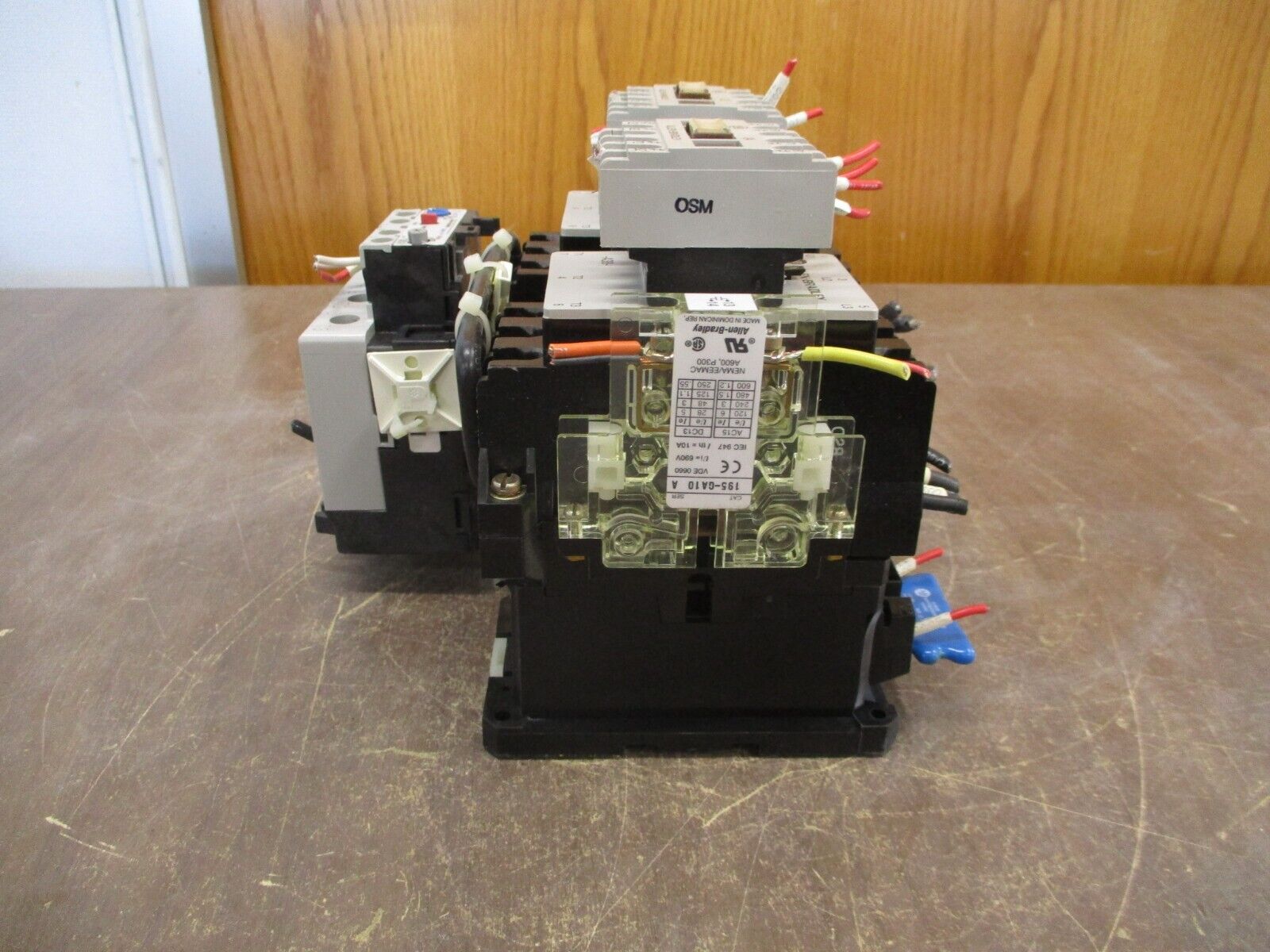 Allen-Bradley Reversing Starter 100-A38N*3 / 193-A2H2 120V Coil Trip: 12-38A