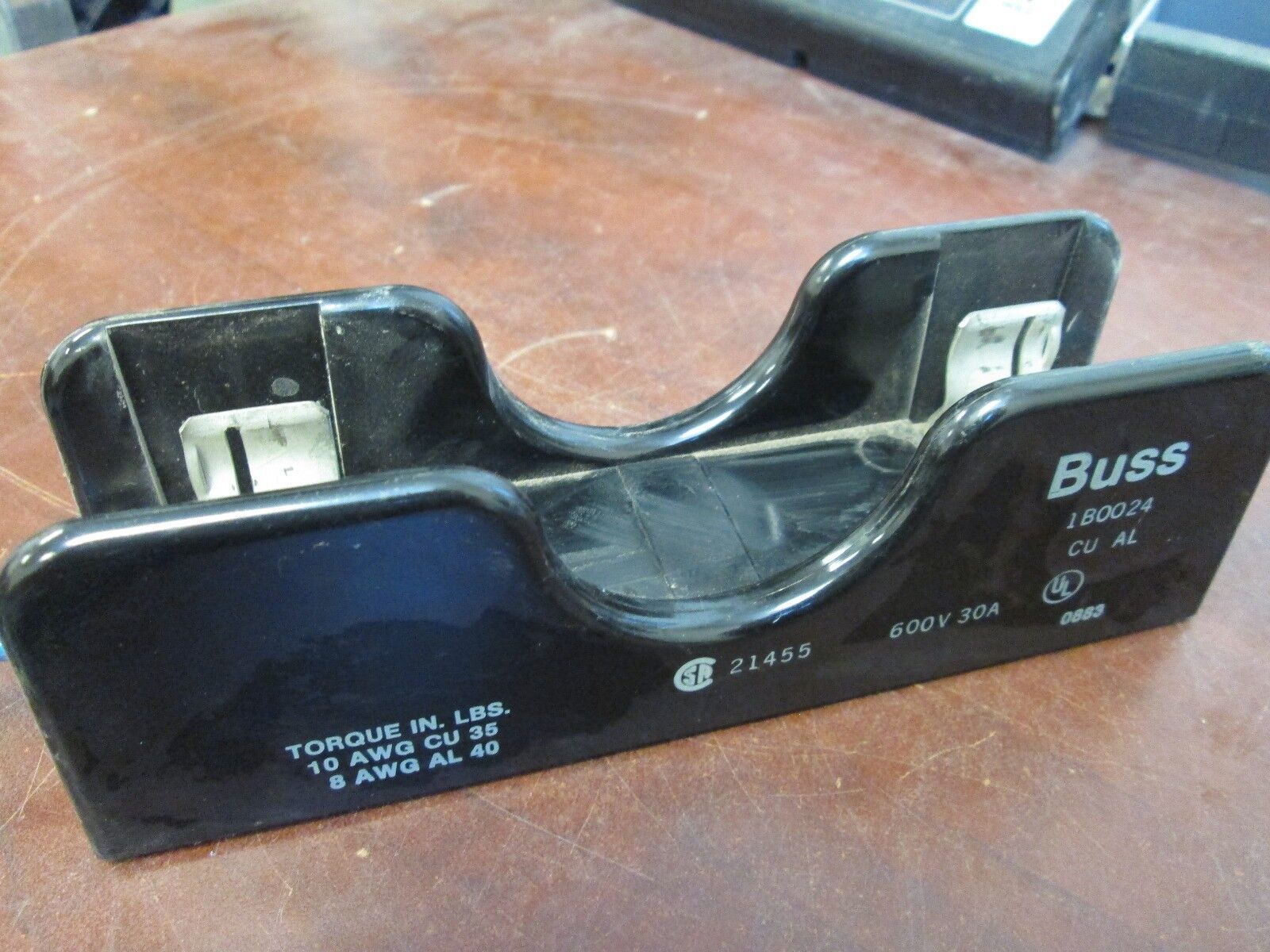 Bussmann Fuse Block 1B0024 30A 600V 1P *Lot of 4* Used