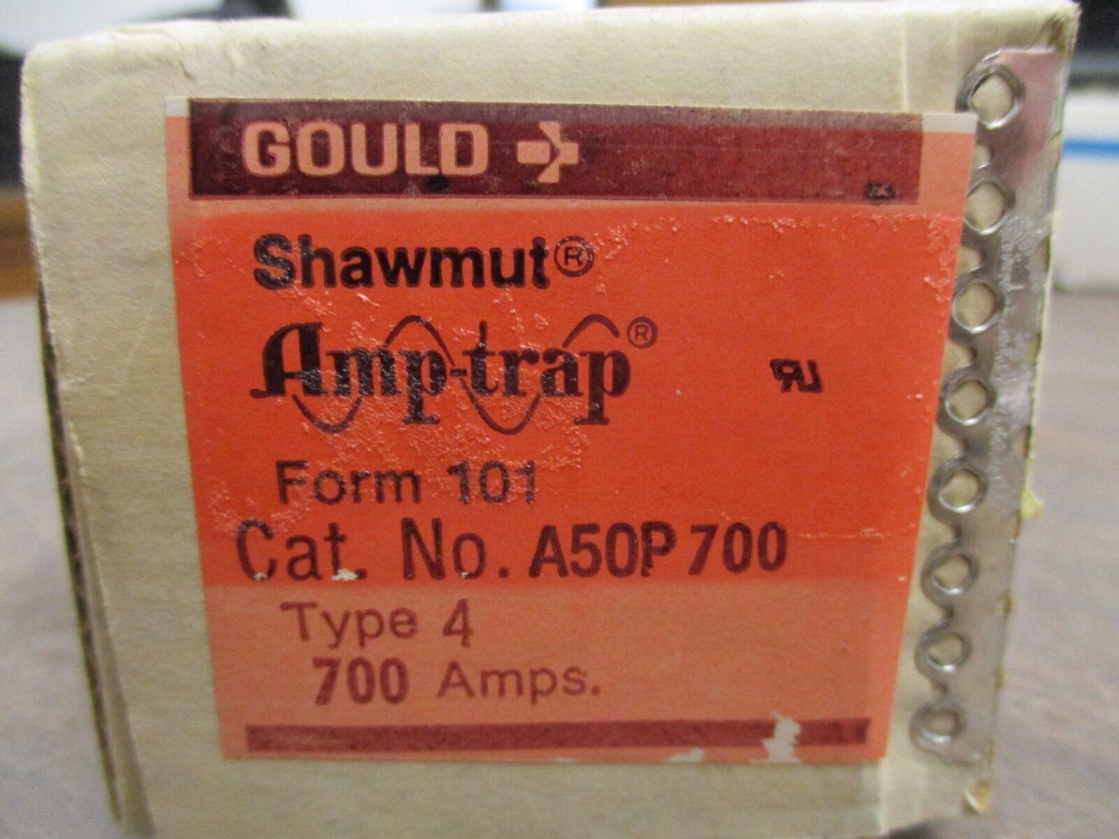Gould Shawmut Amp-trap Fuse A50P 700, 700A Type 4, New Surplus
