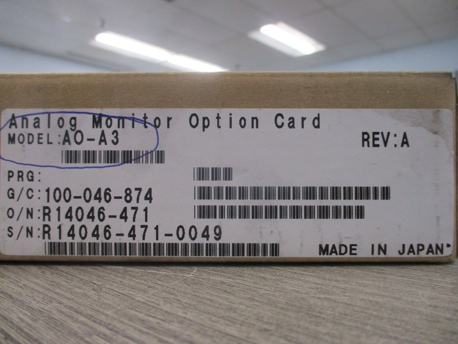 Yaskawa Analog Monitor Option Card AO-A3 Rev. A New Surplus
