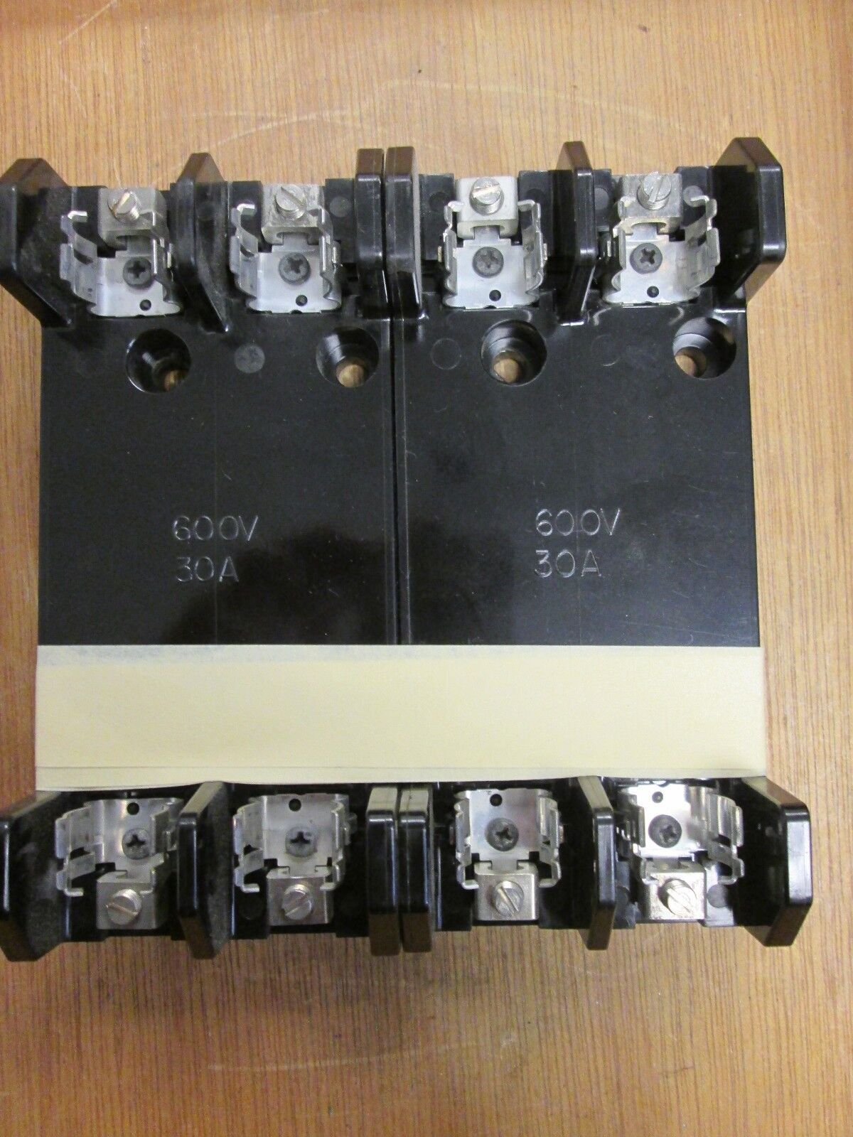 Marathon Fuse Block R6F30A2B 4100831 30A 600V 2P Lot of 2 Used