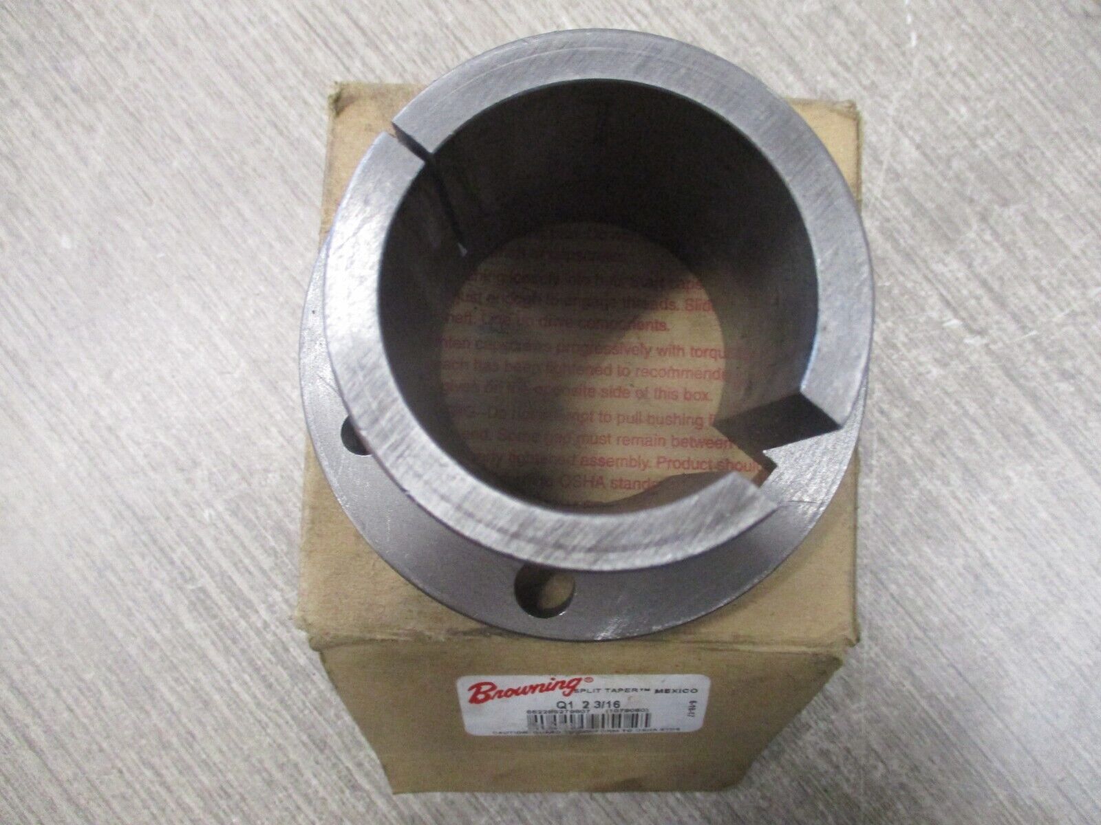 Browning Split Taper Bushing Q1 2 3/16 New Surplus