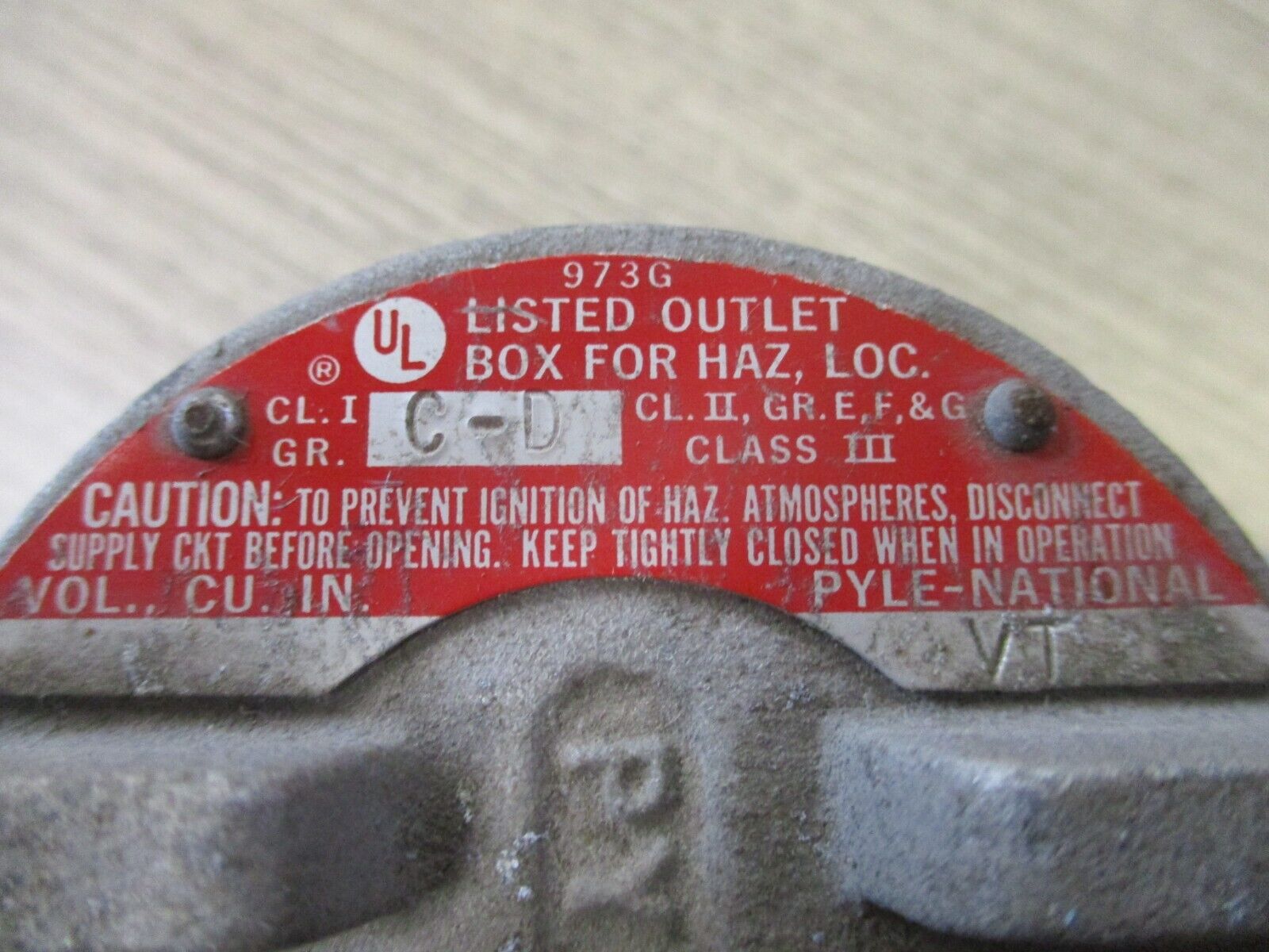 PYLE-NATIONAL Pylet Explosion Proof Outlet box VT 22C