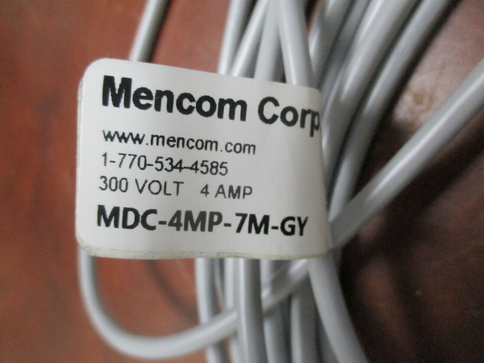 Mencom Cable MDC-4MP-7M-GY 4A 300V *No Box* New Surplus