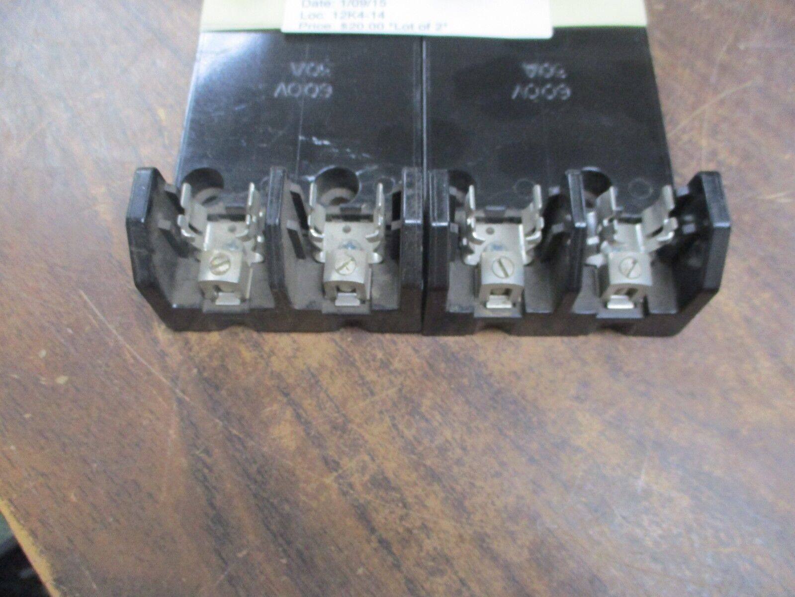 Littelfuse Fuse Block LH60030-2C 30A 600V 2P *Lot of 2* Used