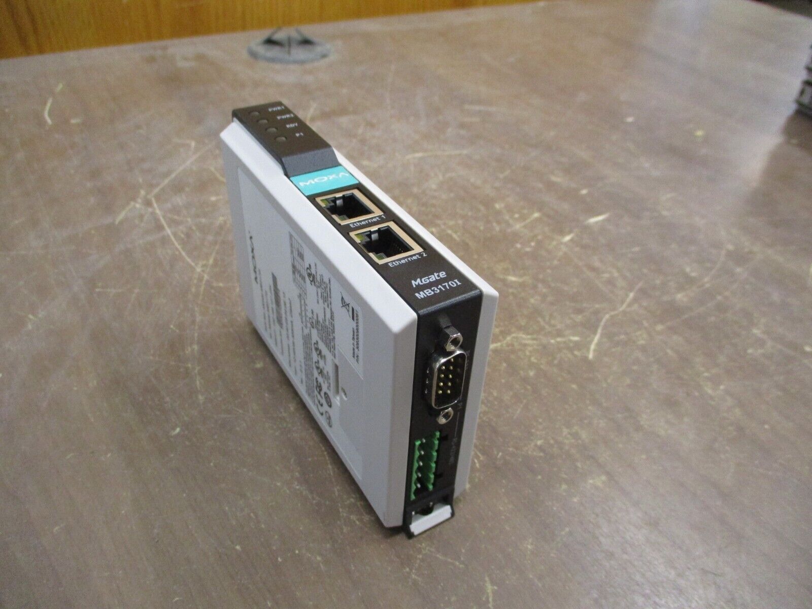 Moxa Advanced Modbus Gateway MGate MB3170I Rev. 2.3.1 1-Port 12-48VDC 555mA Used