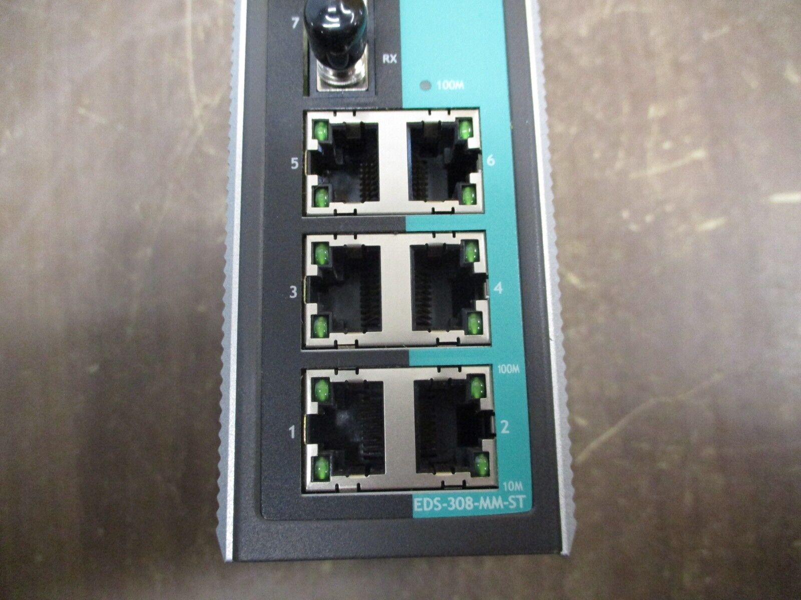 Moxa Industrial Unmanaged Ethernet Switch EDS-308-MM-ST 8-Port Used