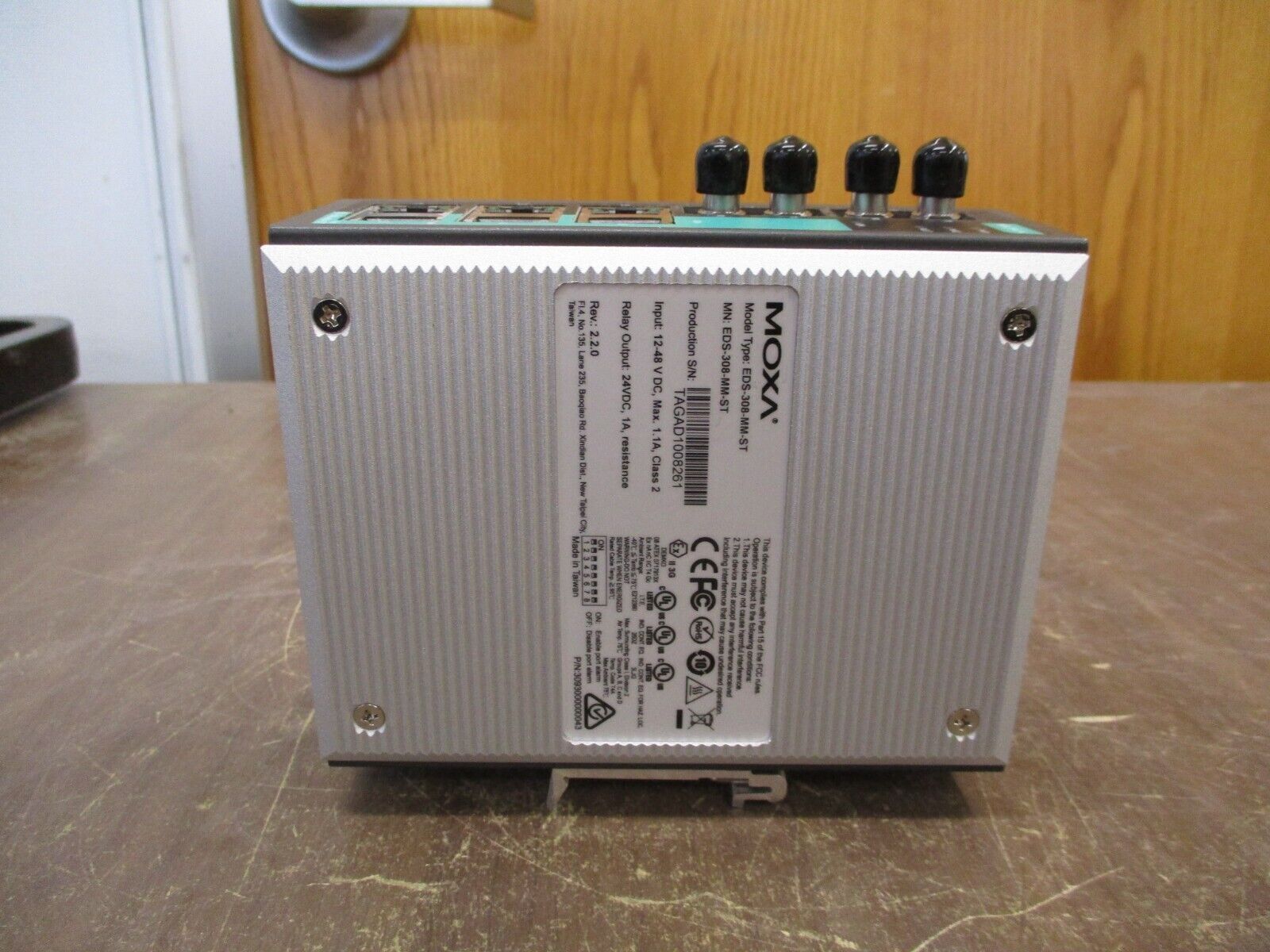 Moxa Industrial Unmanaged Ethernet Switch EDS-308-MM-ST 8-Port Used
