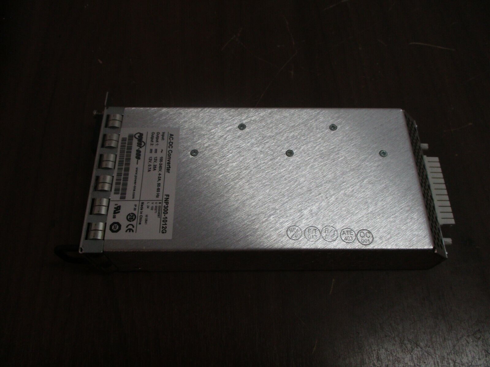 Power-One AC-DC Converter / Power Supply FNP300-1012G Output: 24VDC 25/0.7A Used