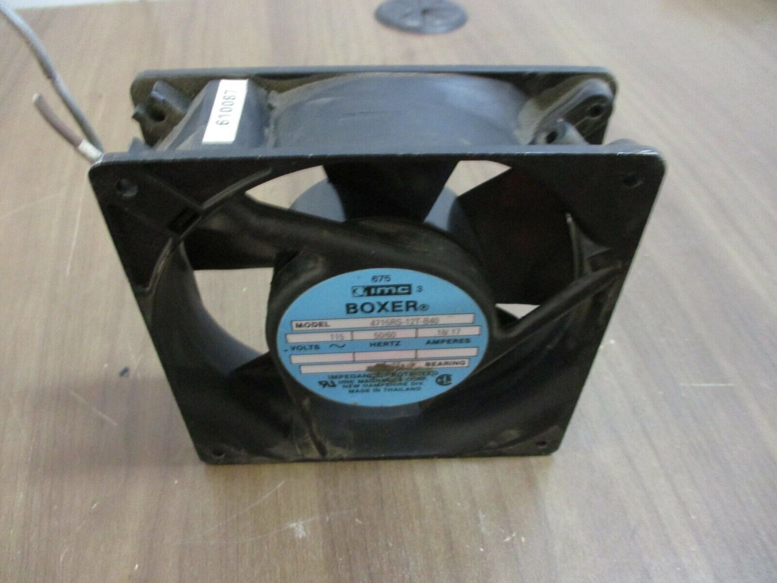 IMC Boxer Fan 4715RS-12T-B40 115V 50/60Hz 0.18/0.17A Used