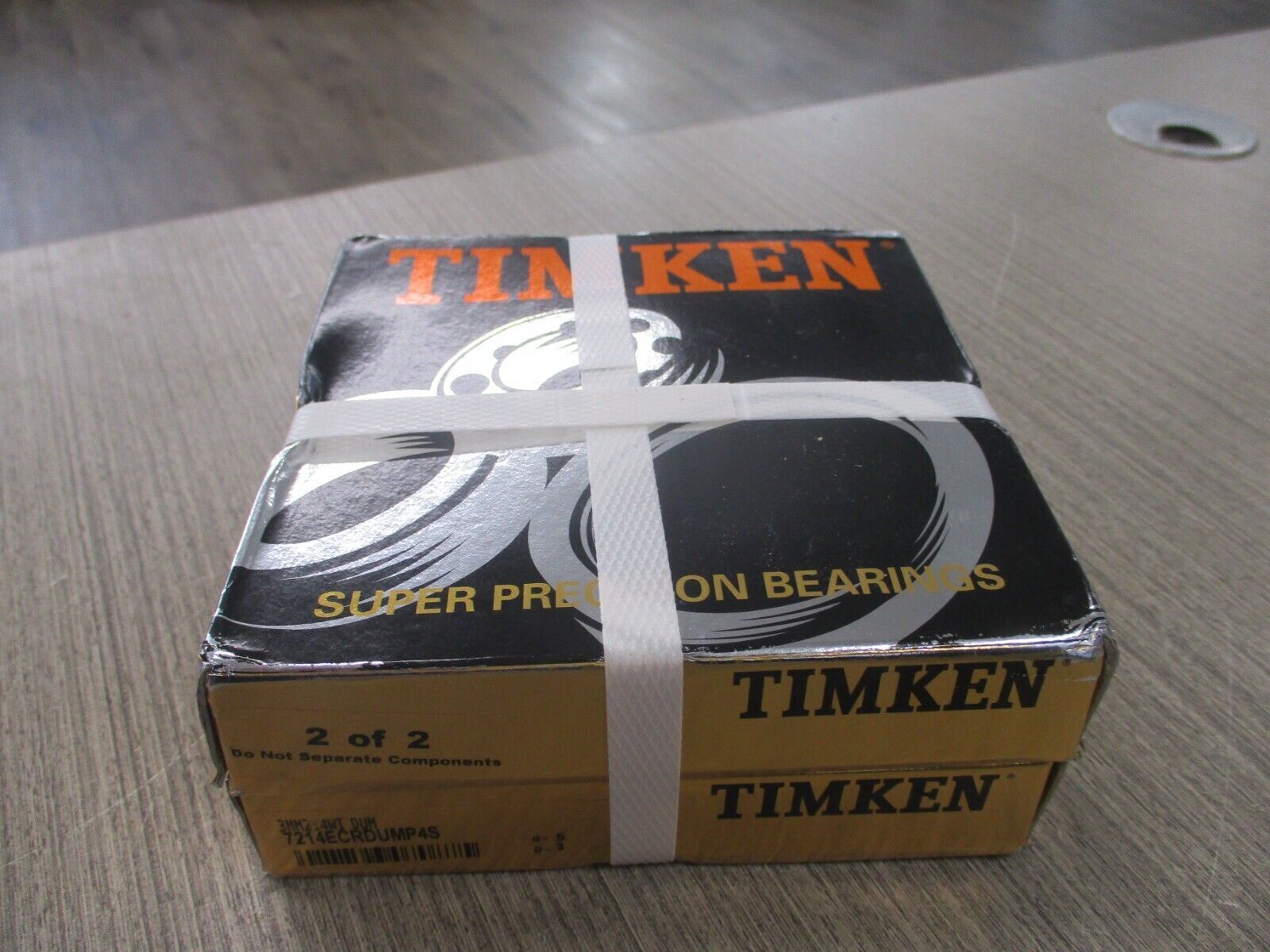 Timken Spindle & Angular Contact Bearing 3MM214WI DUM 2 Components New Surplus