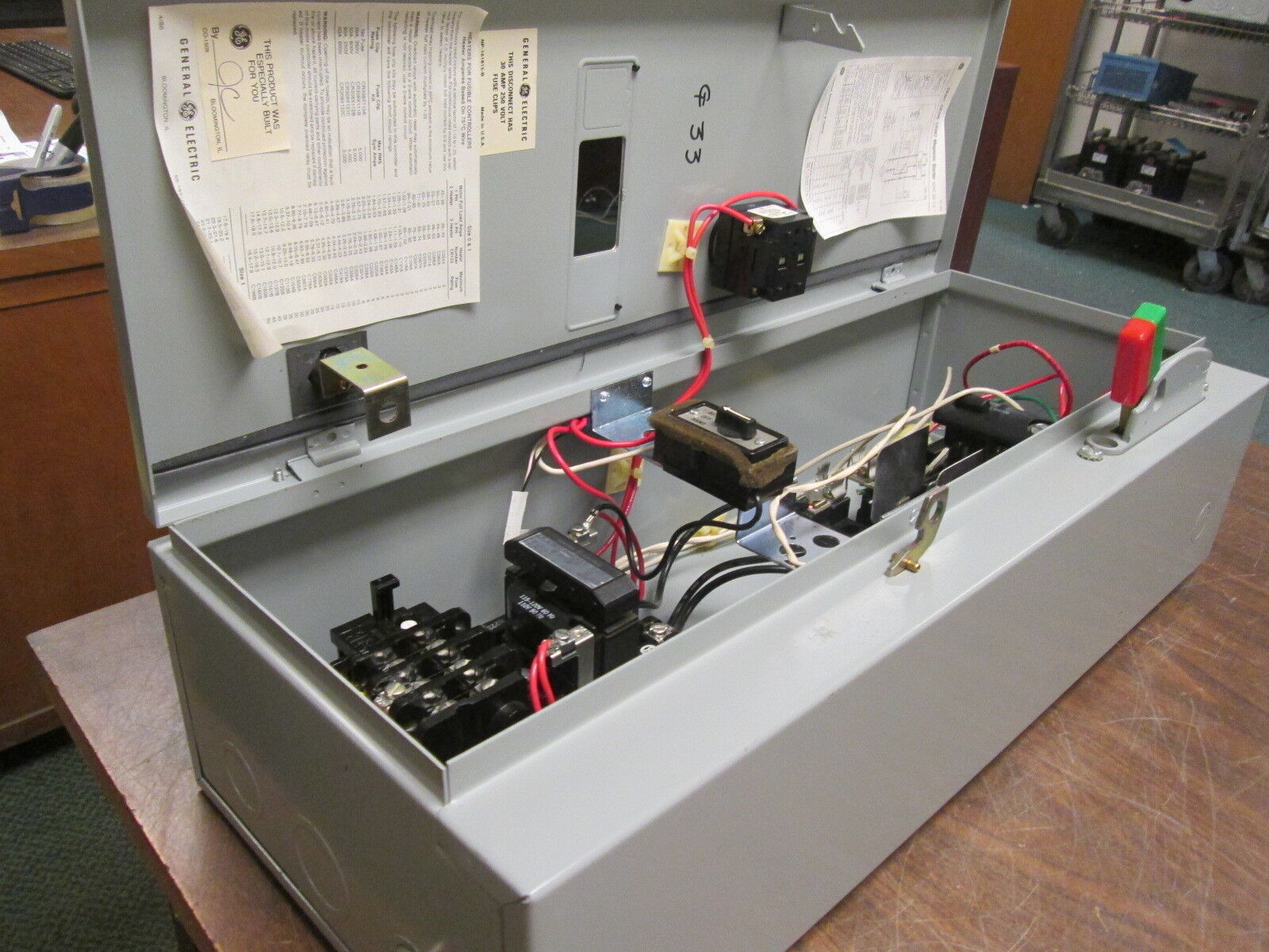 GE Fusible Size 0 Combination CR308B1**BYA19 115-120V Coil *No Heaters* Used