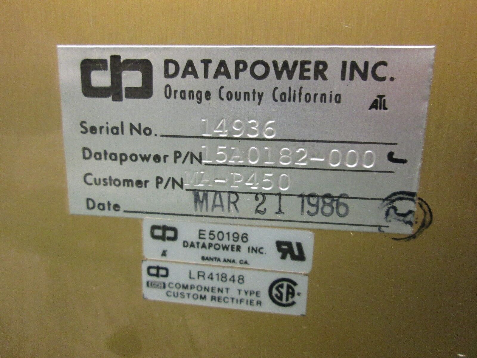 Modicon Remote I/O Processor P451 200 series Input: 115/230 VAC
