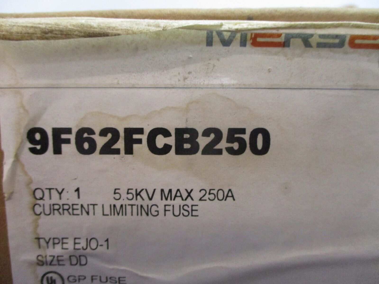 Mersen Type EJO-1 Fuse 9F62FCB250 250A 5.5kV Size DD New Surplus