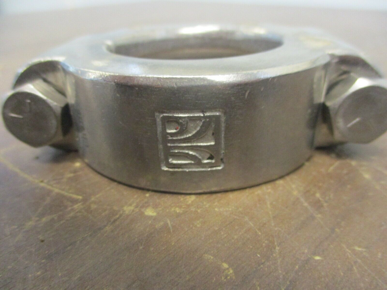 Misc. Brand Stainless Steel High-Pressure Sanitary Clamp Size: 1-7/8" Used