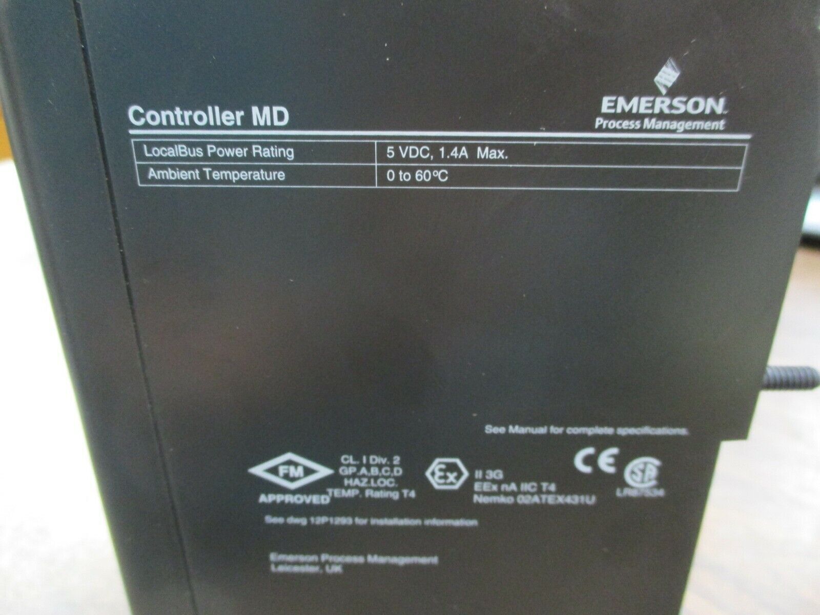 Emerson Delta V KJ2003X1-PA2 Controller MD 12P2093X112 Rev. L 5VDC 1.4A Used