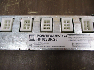 Square D Powerlink G3 Right Control Bus NF18SBLG3 18-Circuit Used