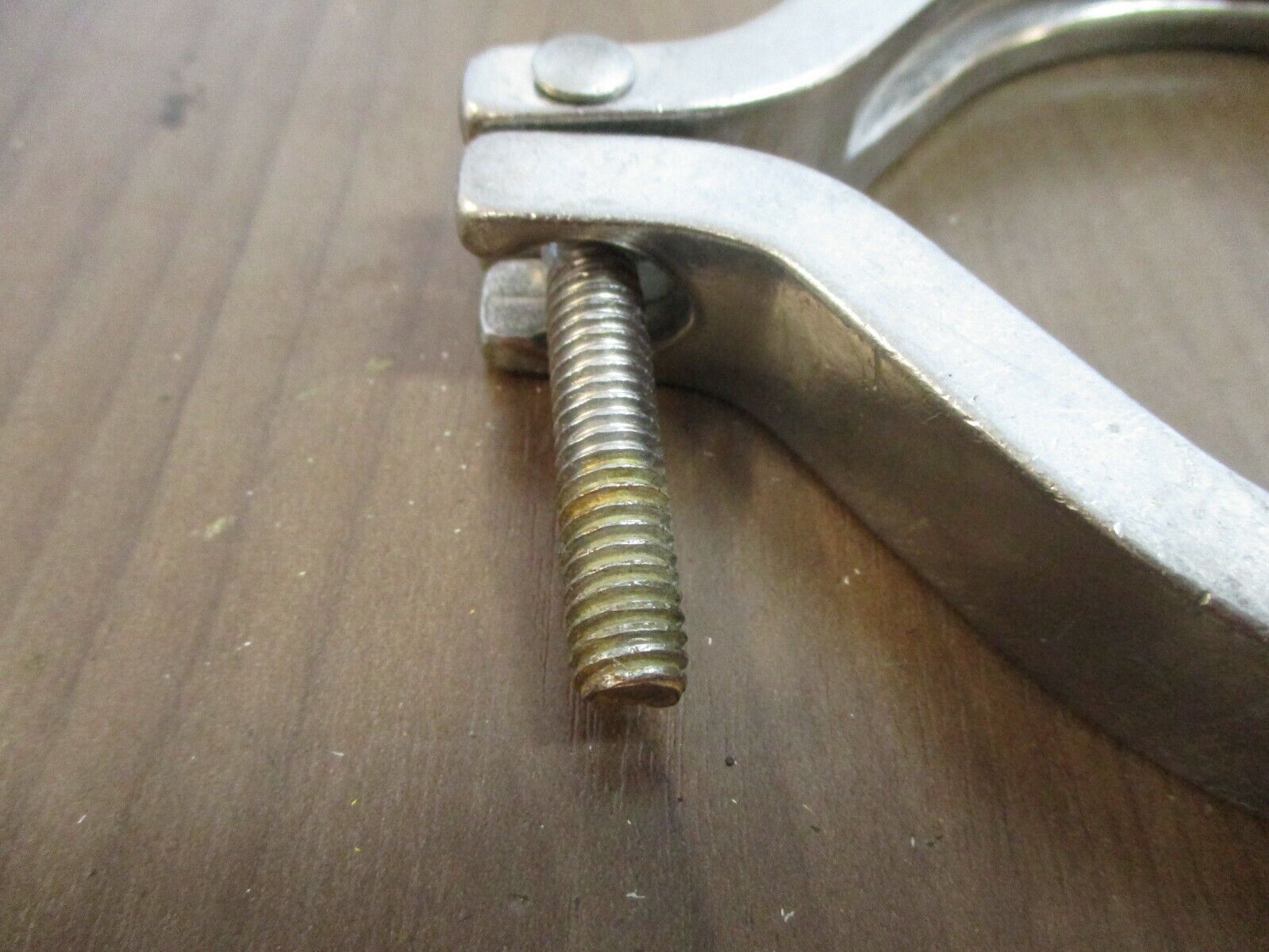 Misc. Brand Stainless Steel Sanitary Clamp Size: 3 1/4" *No Wingnut* Used