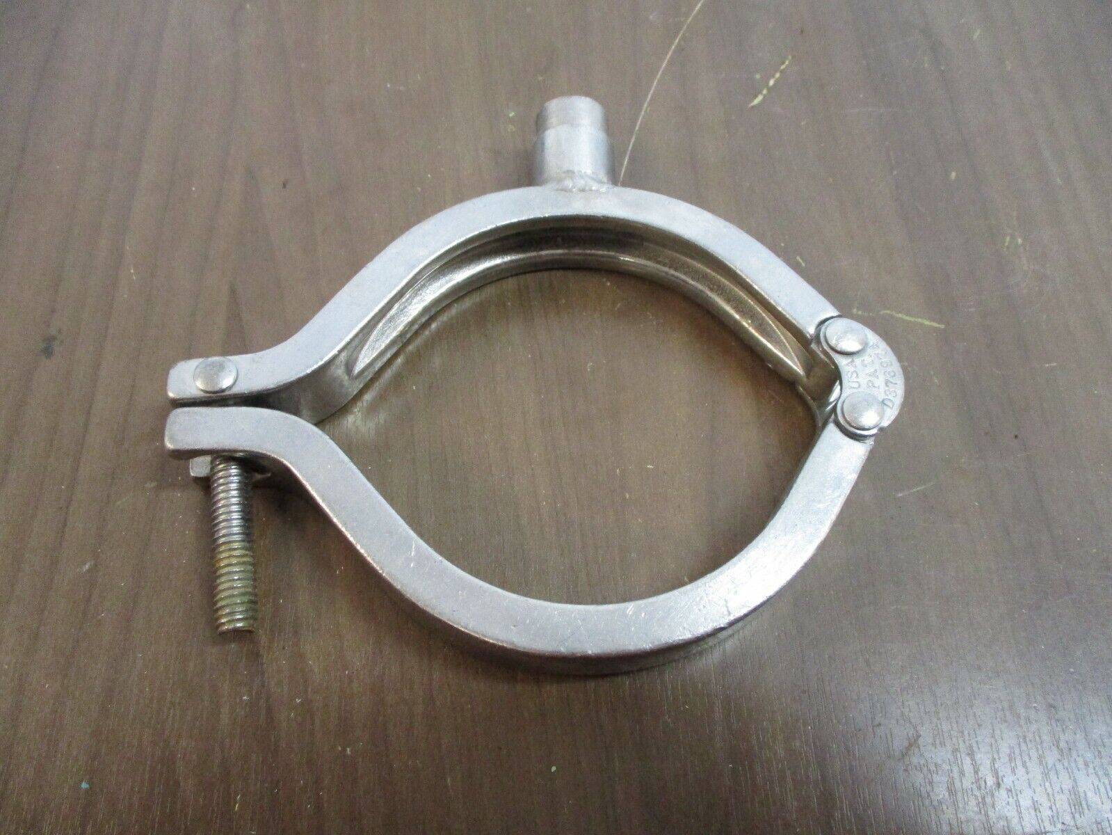 Misc. Brand Stainless Steel Sanitary Clamp Size: 3 1/4" *No Wingnut* Used