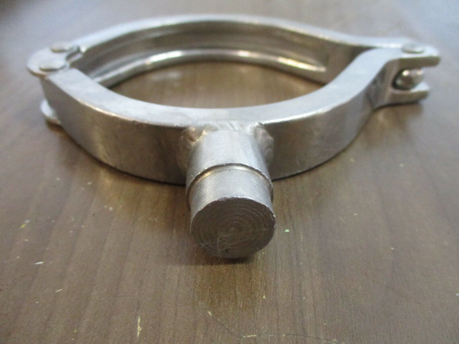 Misc. Brand Stainless Steel Sanitary Clamp Size: 3 1/4" *No Wingnut* Used