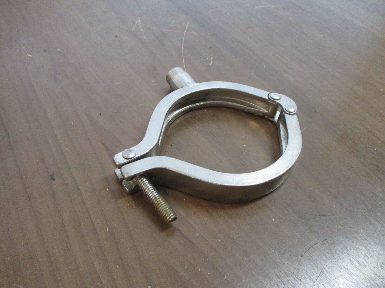 Misc. Brand Stainless Steel Sanitary Clamp Size: 3 1/4" *No Wingnut* Used