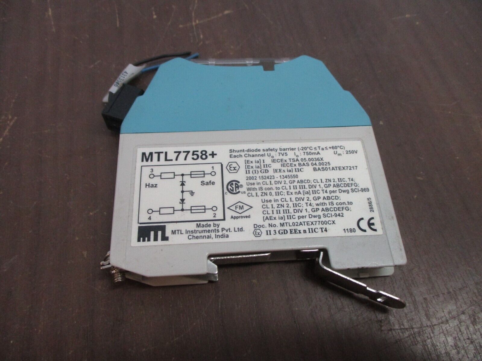MTL Shunt-Diode Safety Barrier MTL7758+ Used