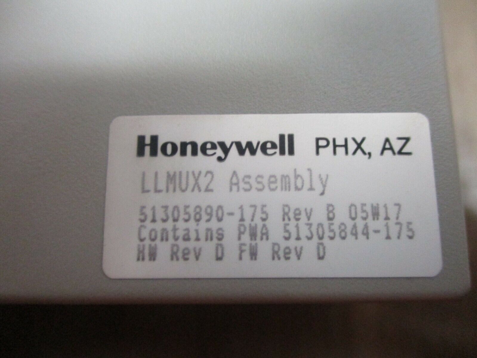 Honeywell Low Level Analog Mux 2 Assembly 51305890-175 Rev. B New Surplus
