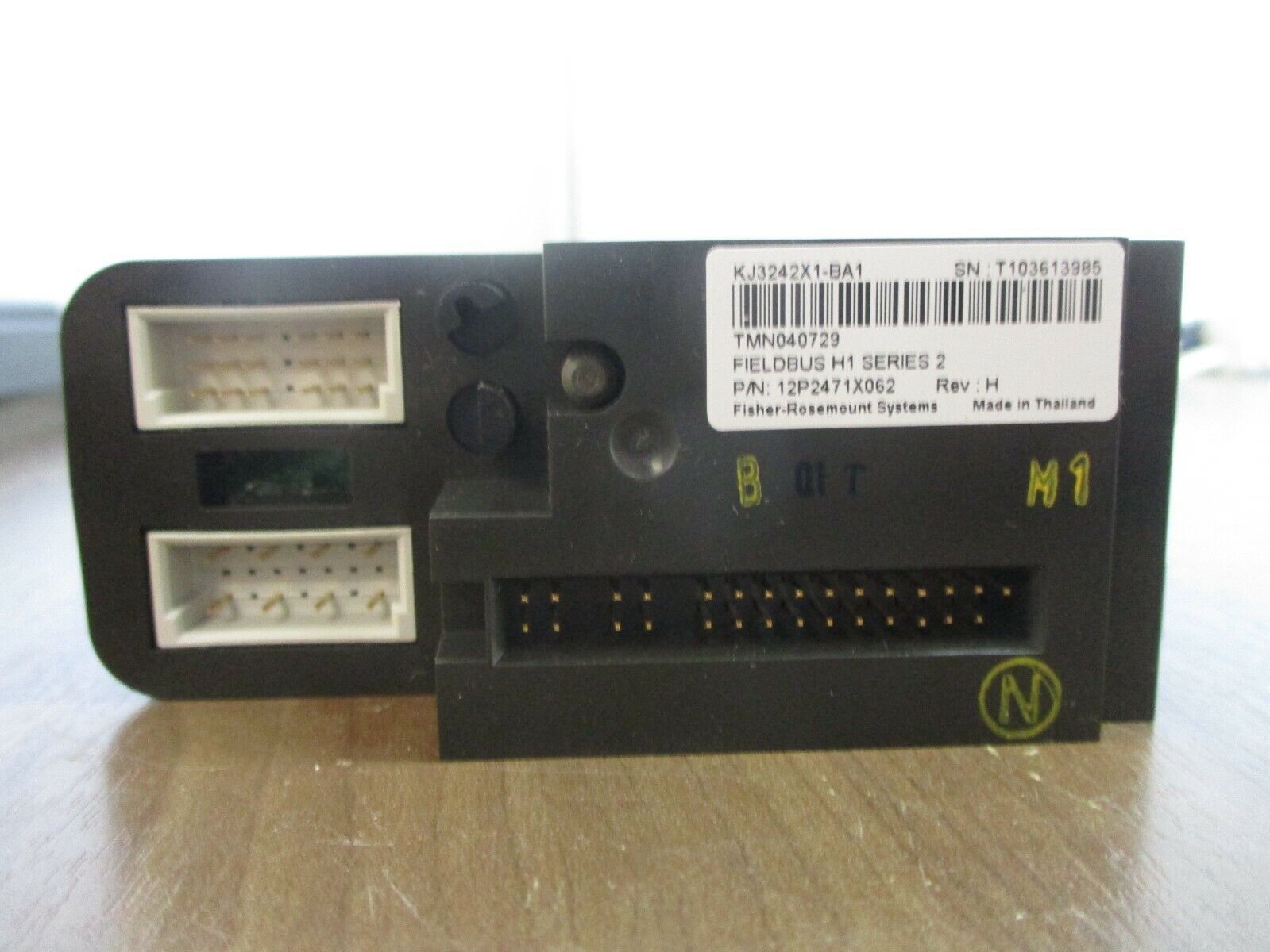 Emerson KJ3242X1-BA1 Fieldbus H1, Series 2 Module 12P2471X062 Rev. H Used