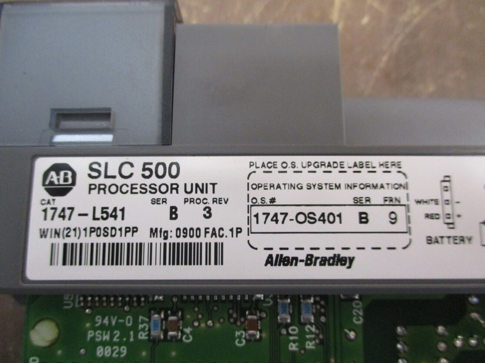 Allen-Bradley SLC500 Processor Unit 1747-L541 Ser B Proc Rev 3 Used