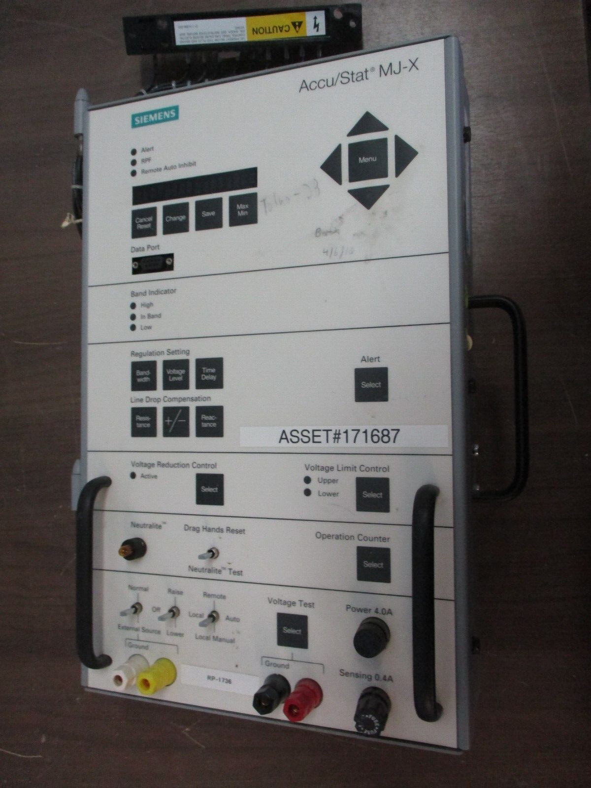 Siemens Voltage Regulator Control Panel C-60313 Used