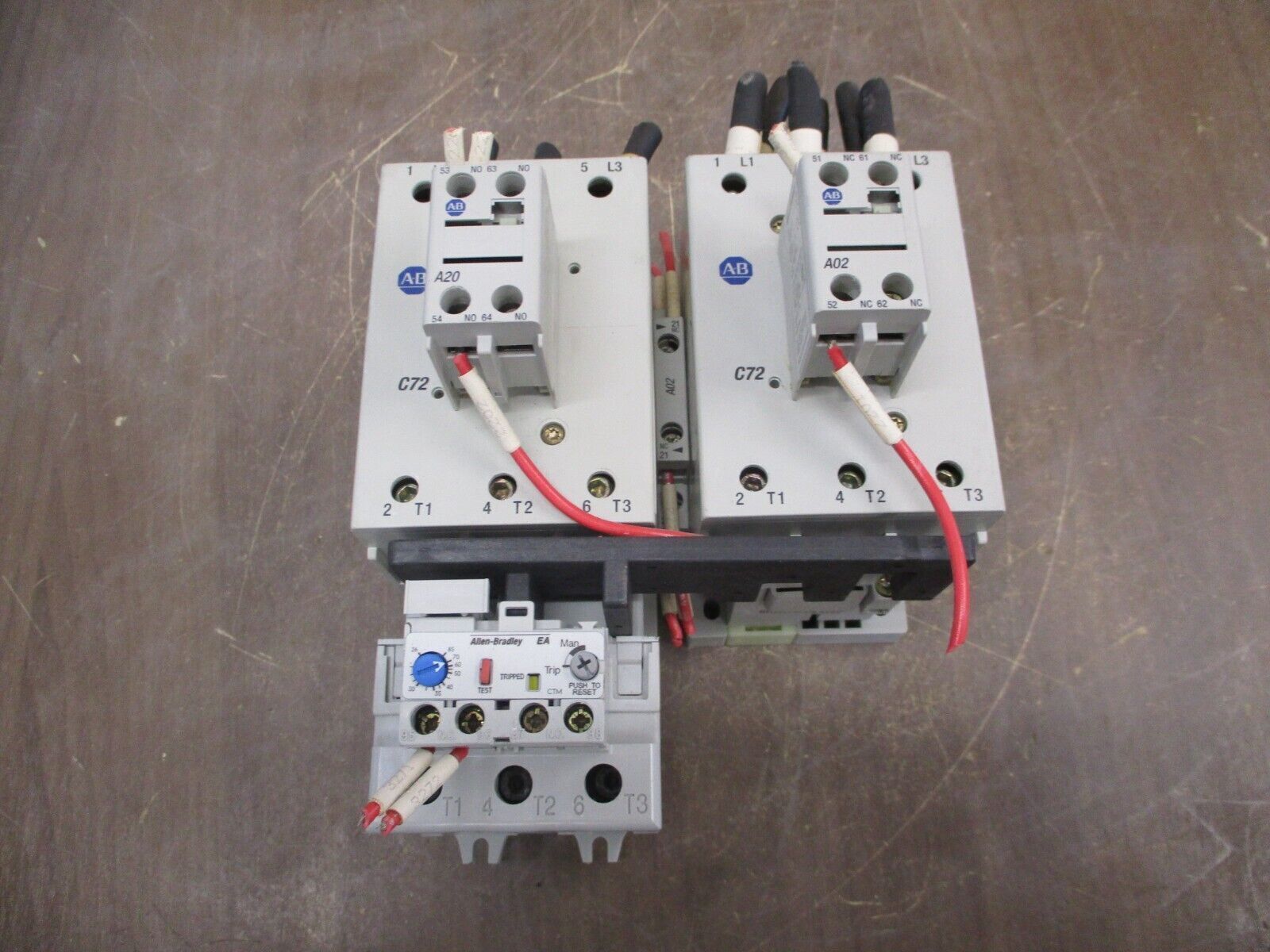 Allen-Bradley Reversing Starter 100-C72*00 / 193-EA2KE 120V Coil Trip: 26-85A