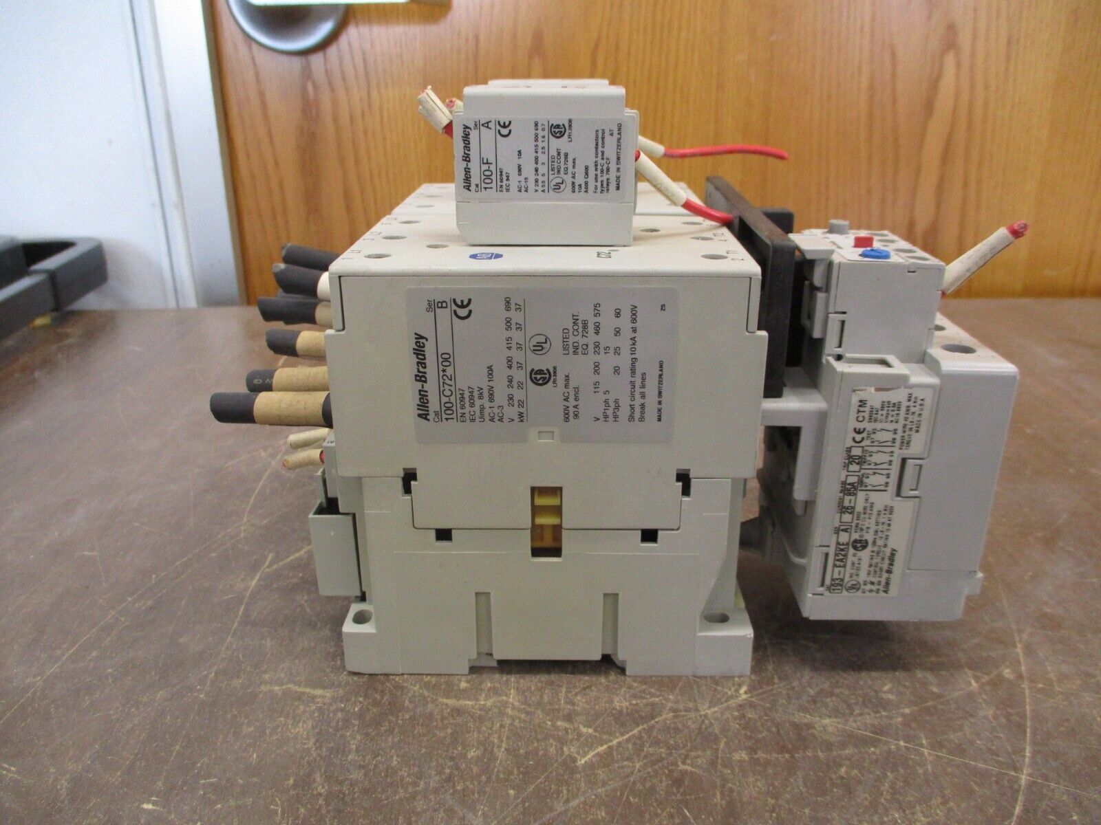 Allen-Bradley Reversing Starter 100-C72*00 / 193-EA2KE 120V Coil Trip: 26-85A