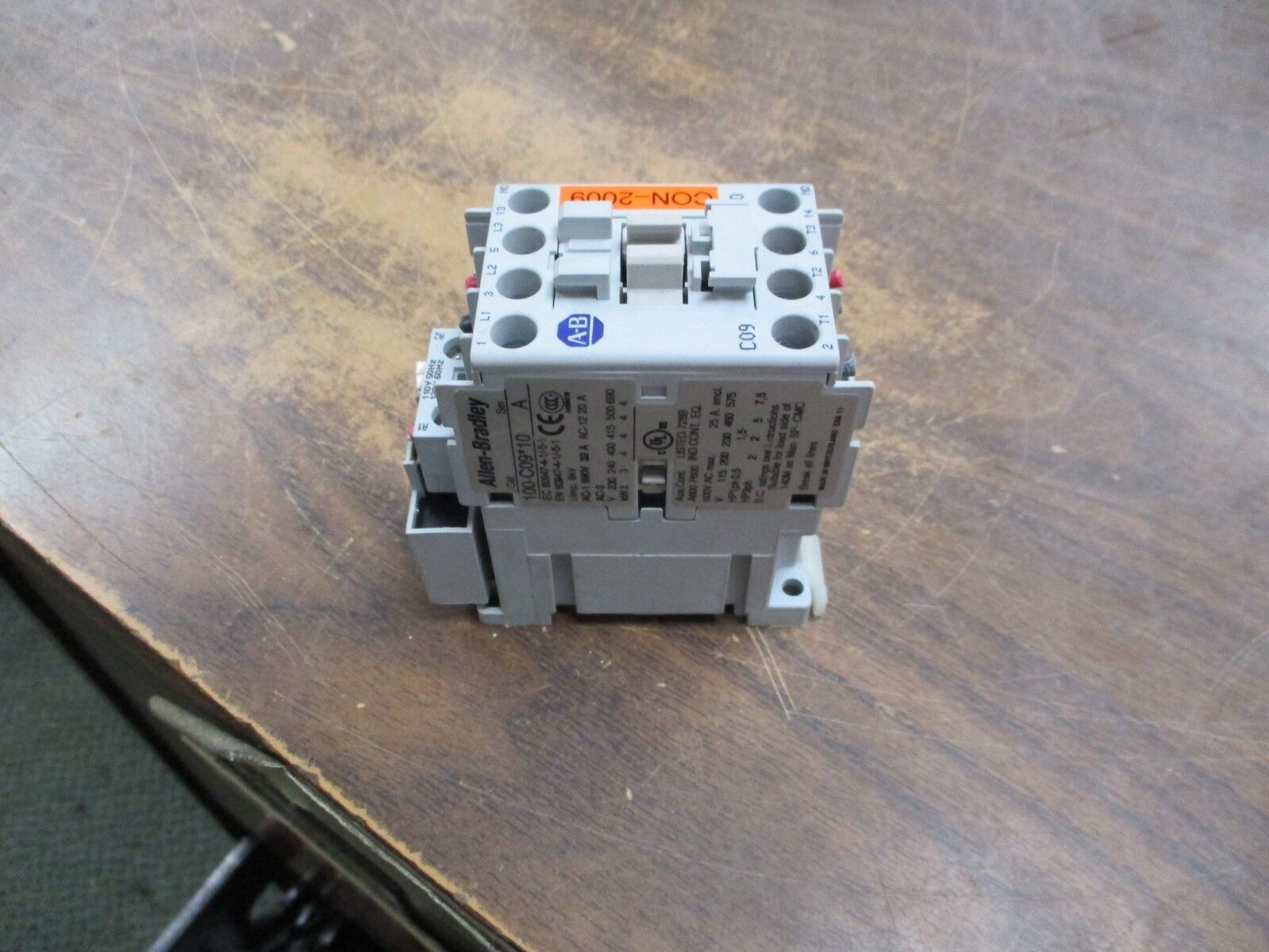 Allen-Bradley Contactor 100-C09*10 25A 120V Coil w/ Surge Suppressor Used