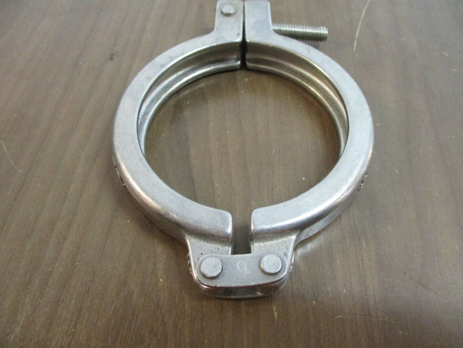 Misc. Brand Stainless Steel Sanitary Clamp Size: 3 1/4" *No Wingnut* Used