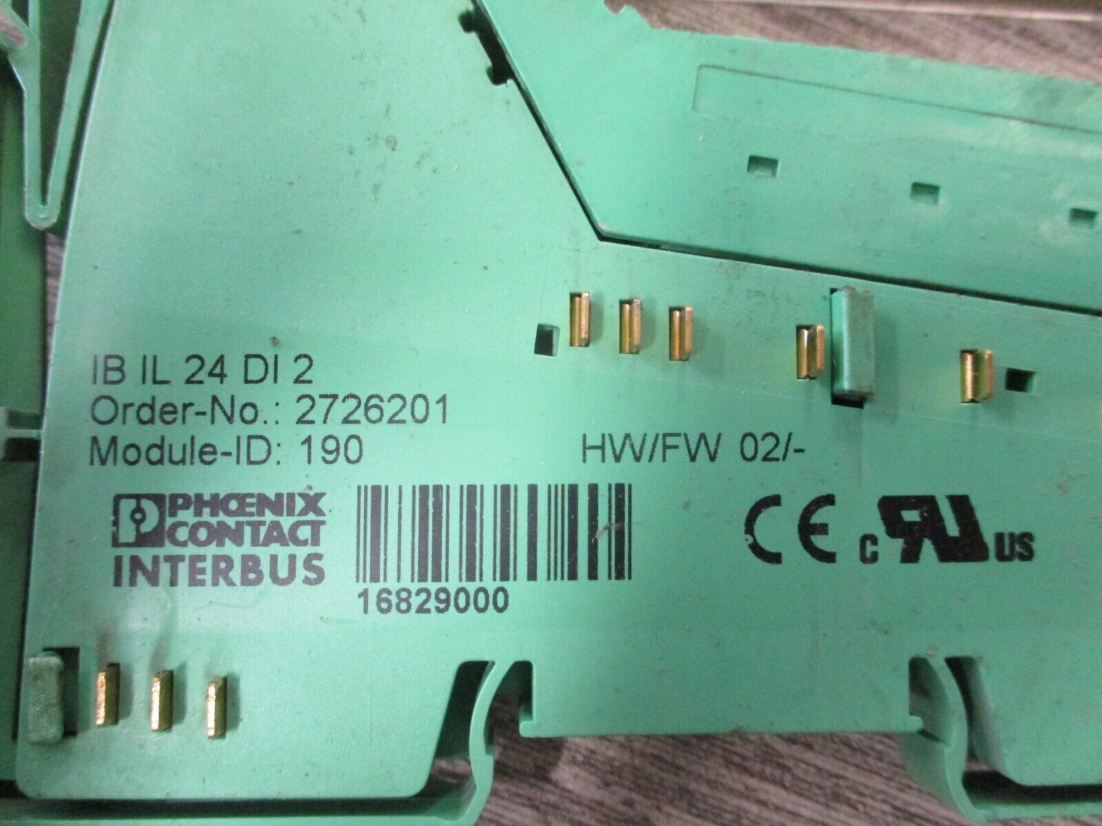 Phoenix Contact Interbus Inline Digital Input Terminal 2726201 HW:02 Used