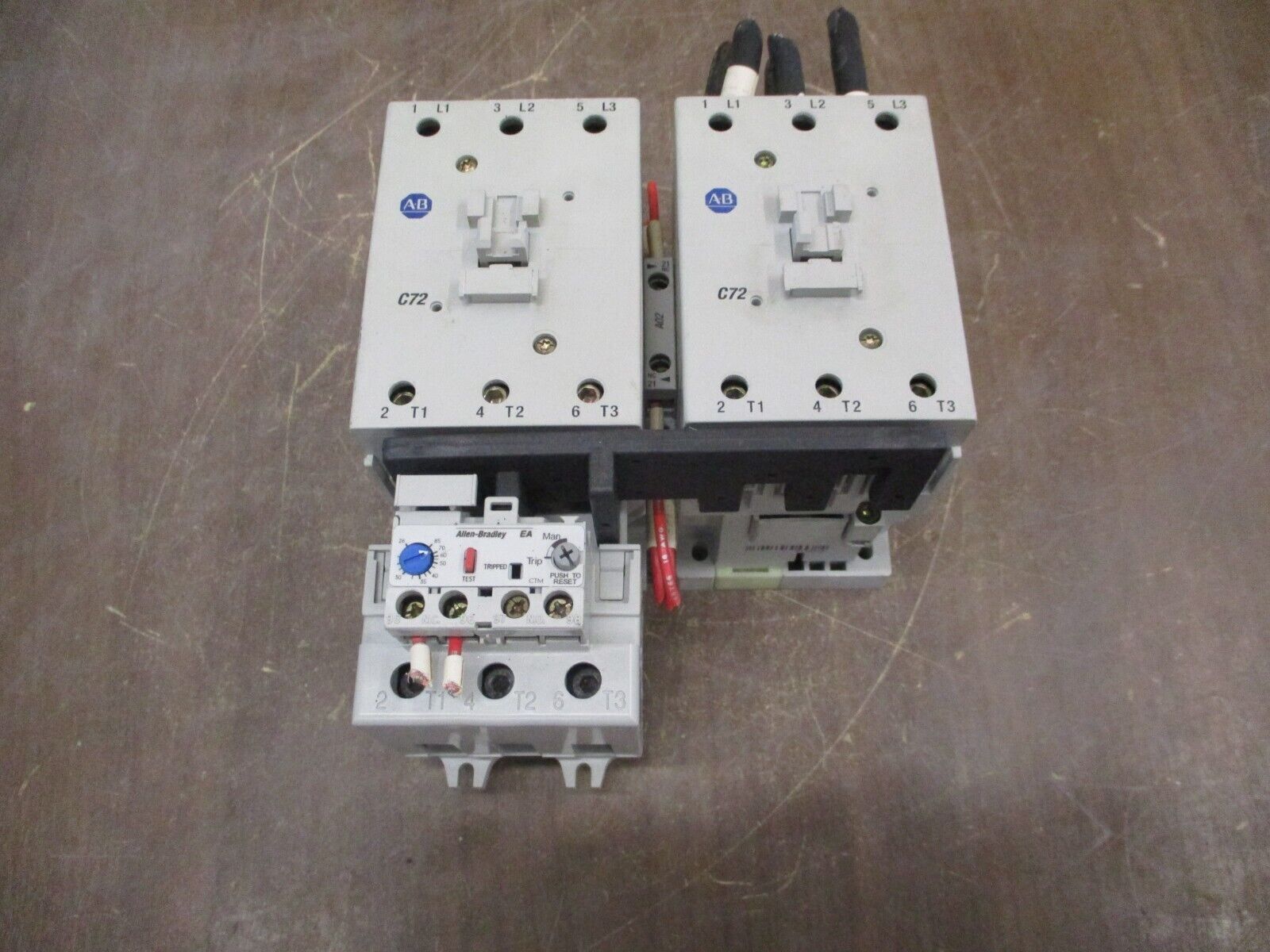 Allen-Bradley Reversing Starter 100-C72*00 / 193-EA2KE 120V Coil Trip: 26-85A