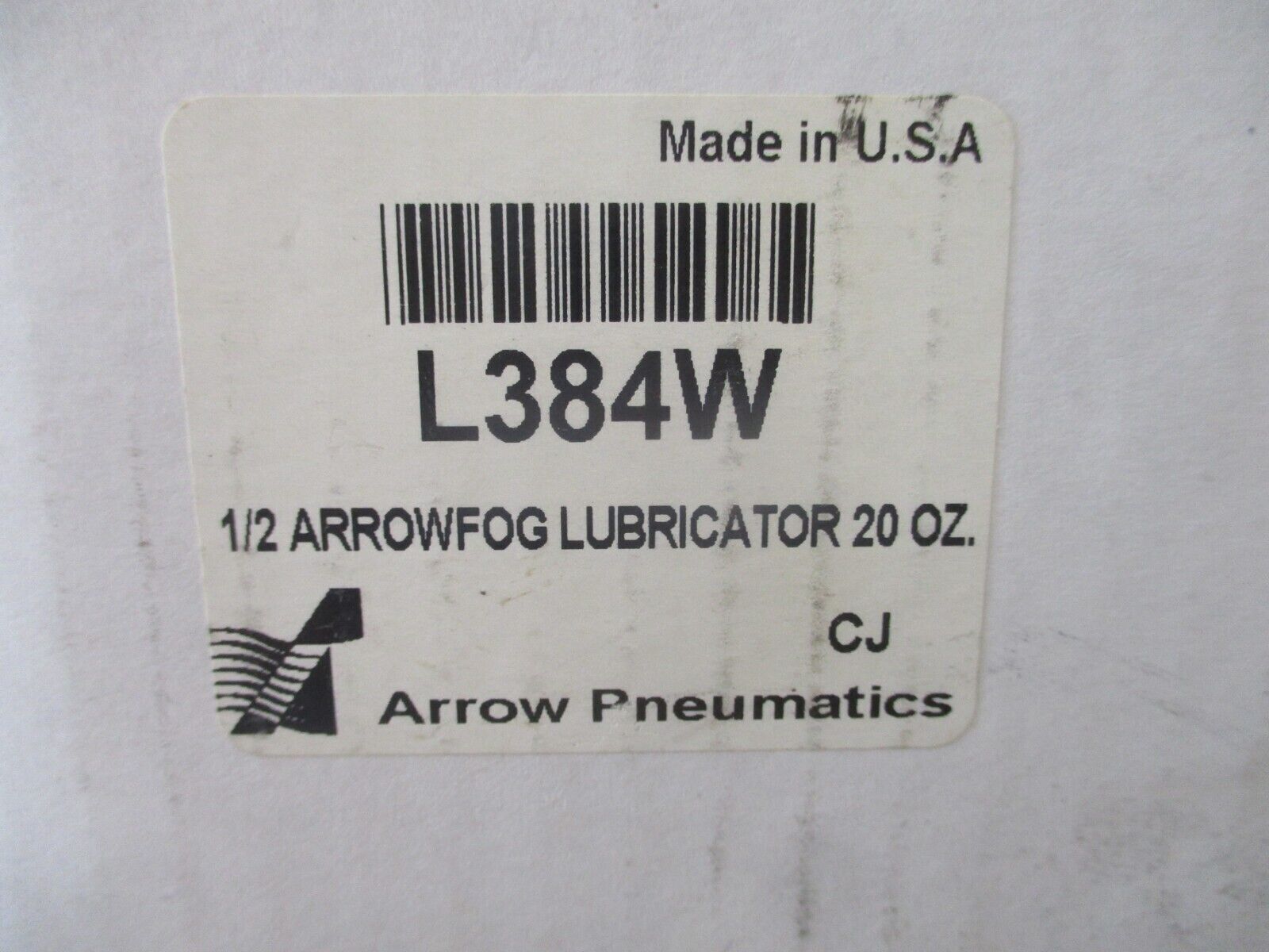 Arrow Pneumatics Arrowfog Lubricator L384W 20oz 1/2" New Surplus