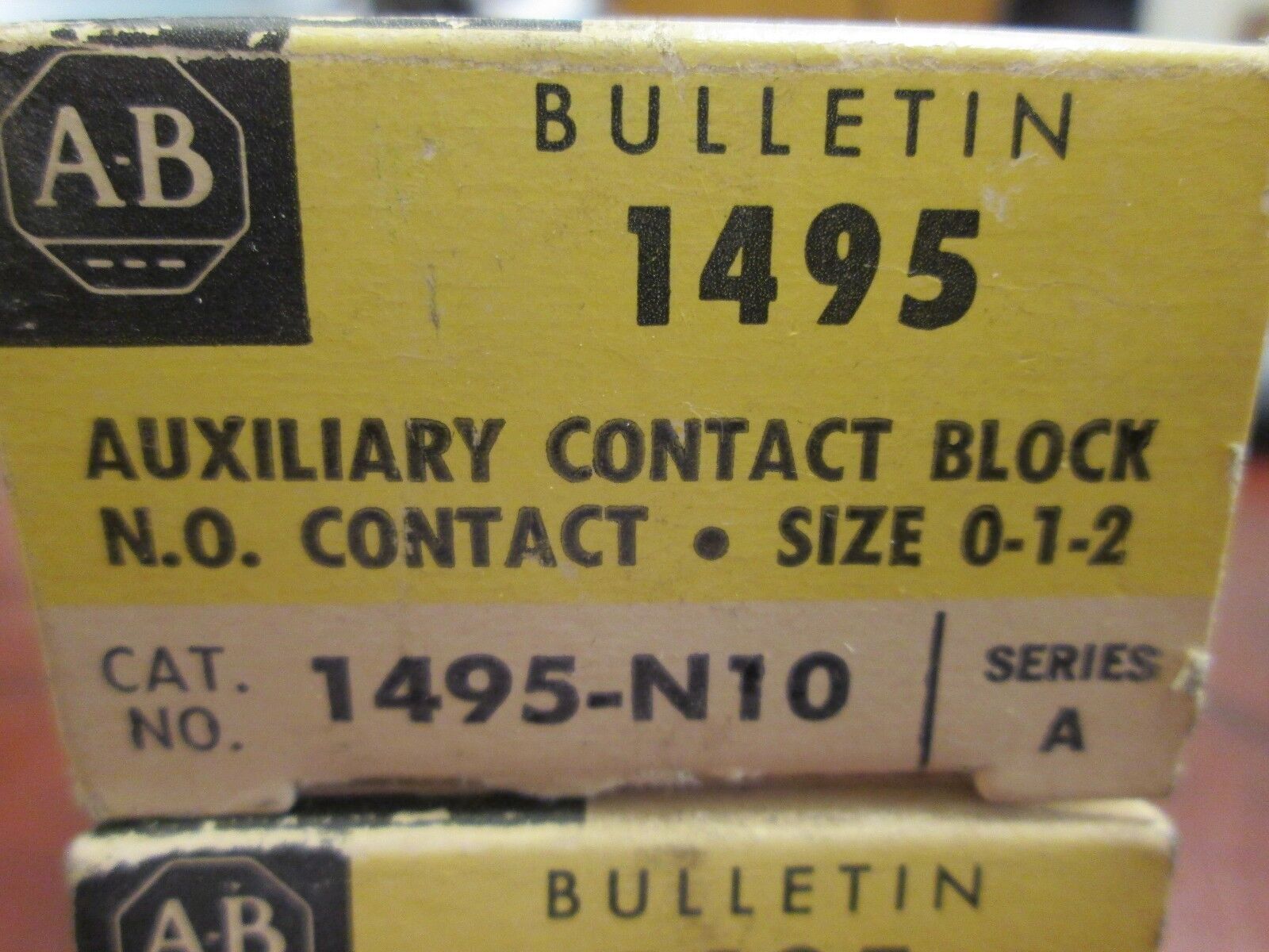 Allen-Bradley Aux Contact Block 1495-N10 Lot of 2 New Surplus