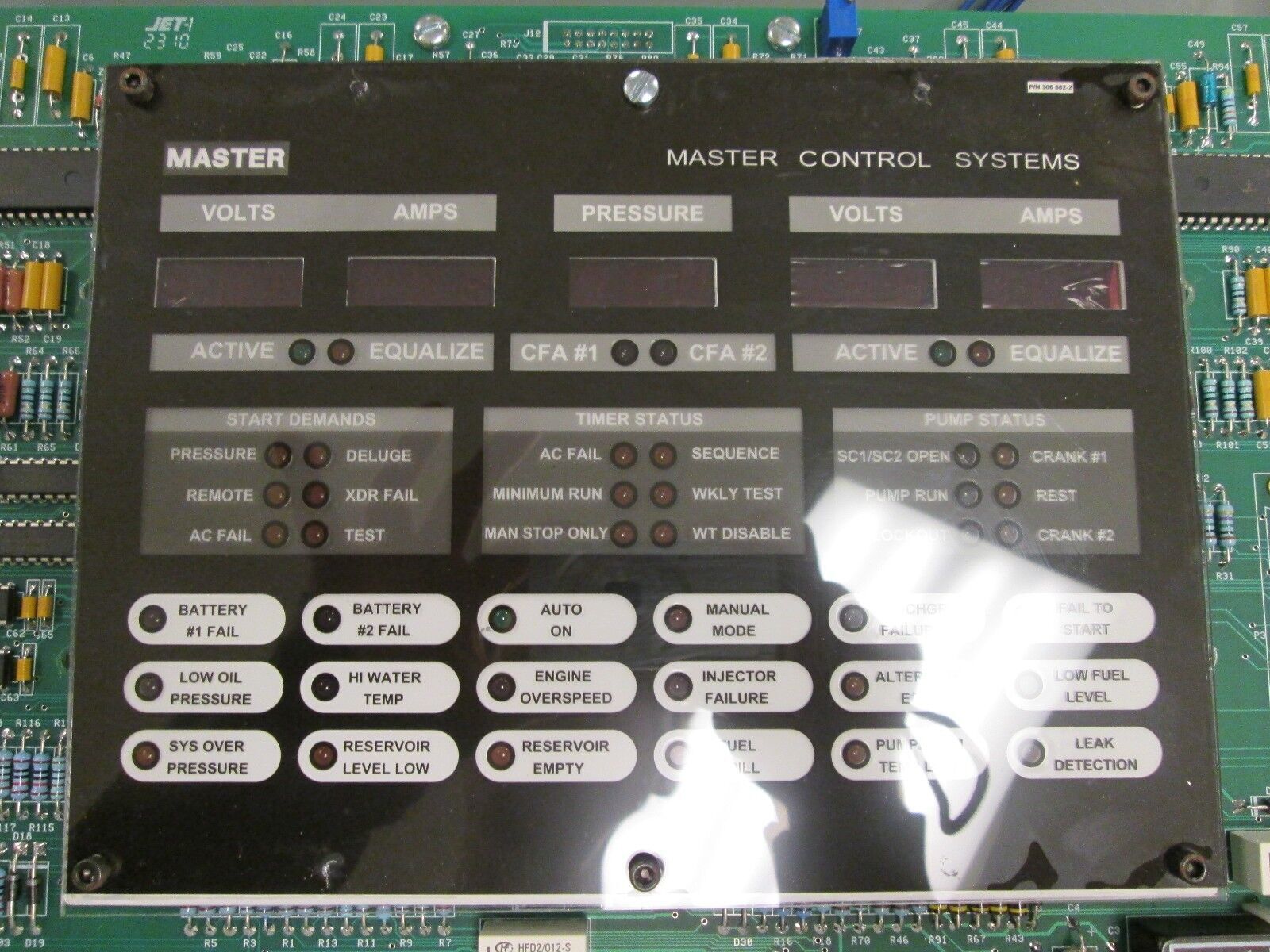 Master Master Control Systems 306 882-2 DC-DP Display Board