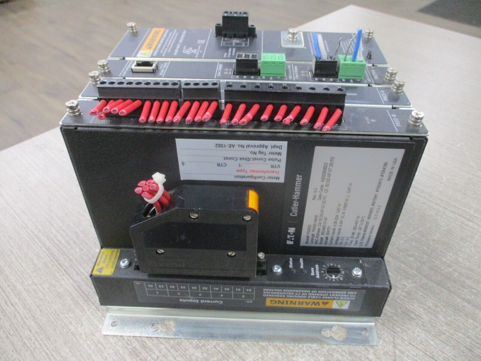 Eaton PX4000 Power Quality Meter PX4051A6AB Rev. 8.0 F/W Ver. : 12.0 10.0.2 Used