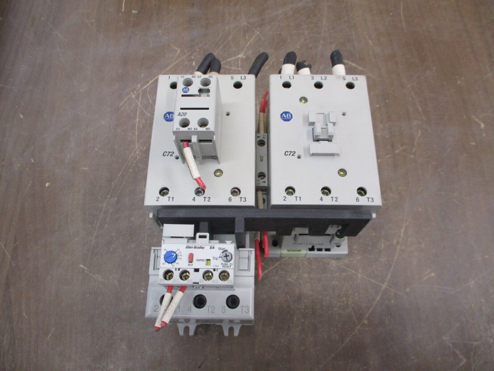 Allen-Bradley Reversing Starter 100-C72*00 / 193-EA2KE 120V Coil Trip: 26-85A