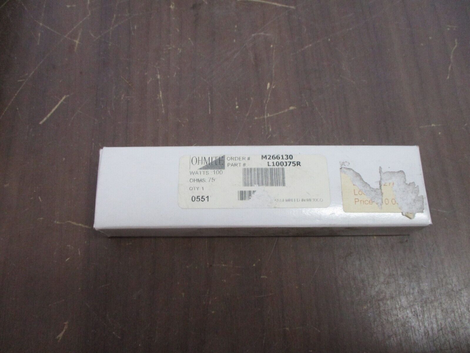 Ohmite Resistor L100J75R 100W 75 Ohms New Surplus
