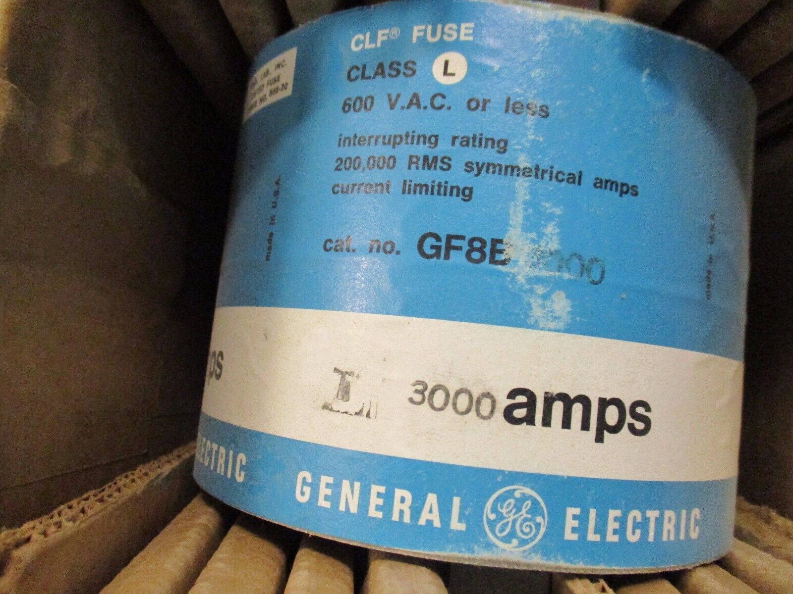 GE CLF Fuse GF8B3000 600V 3000A New Surplus
