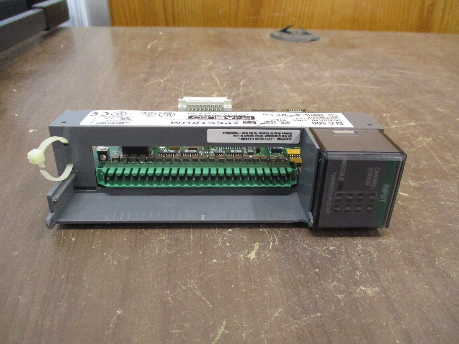 Spectrum Controls SLC 500 Thermocouple / mV Input Module 1746sc-NT8 Ser. C Used
