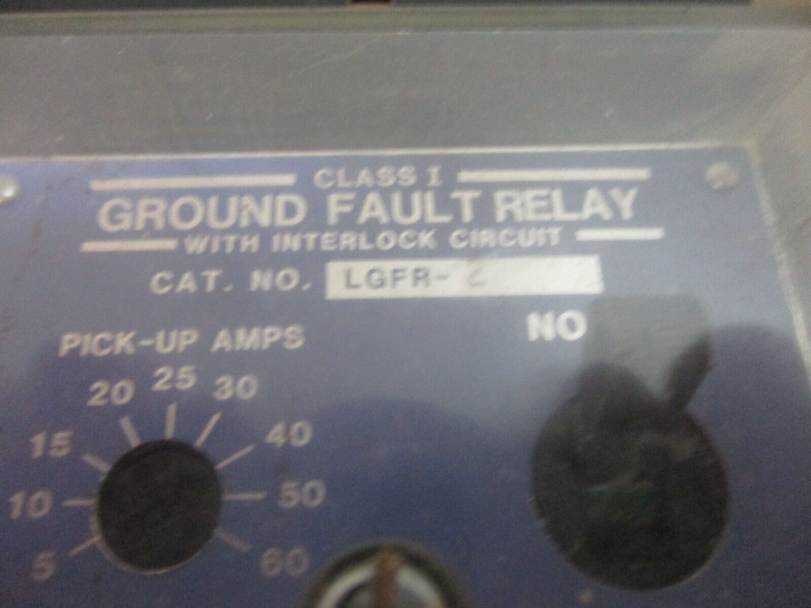 Boltswitch Ground Fault Relay LGFR-2 Pick-Up: 5-60A w/ Interlock Circuit Used
