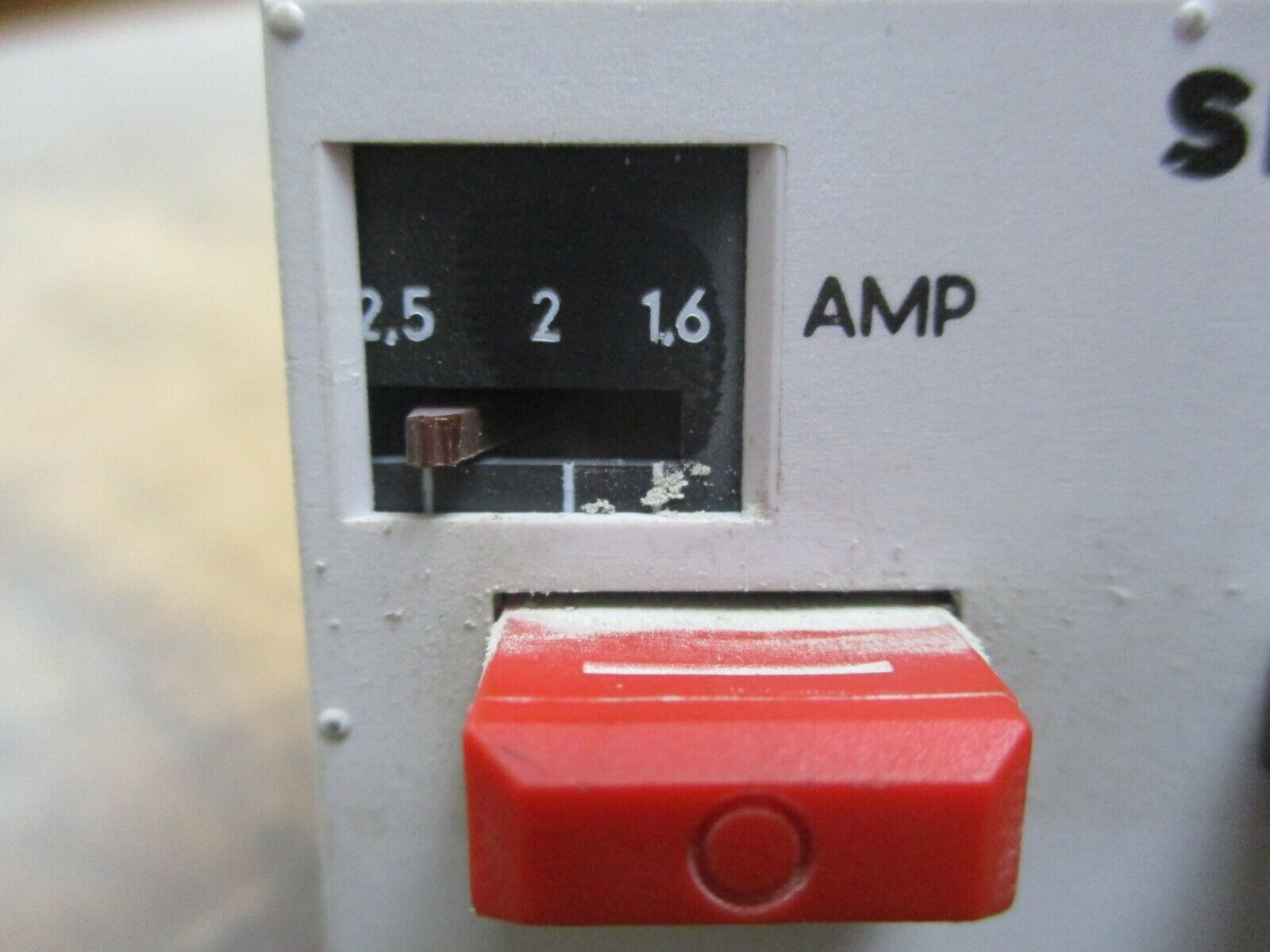 Siemens MSP1 Manual Starter MSP10G Trip: 1.6-2.5A 600V Used